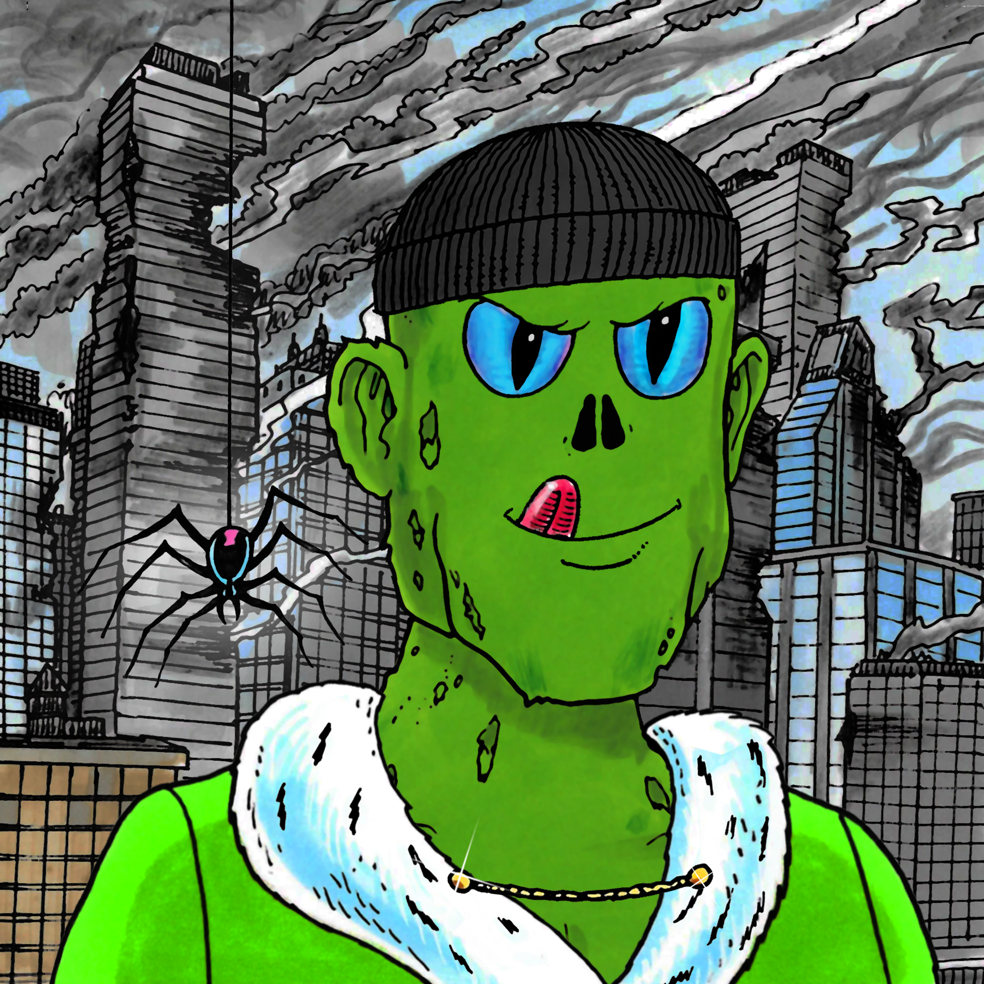 George Trosley - Jungle Freaks - Jungle Freak 6195 - NFT # 6195