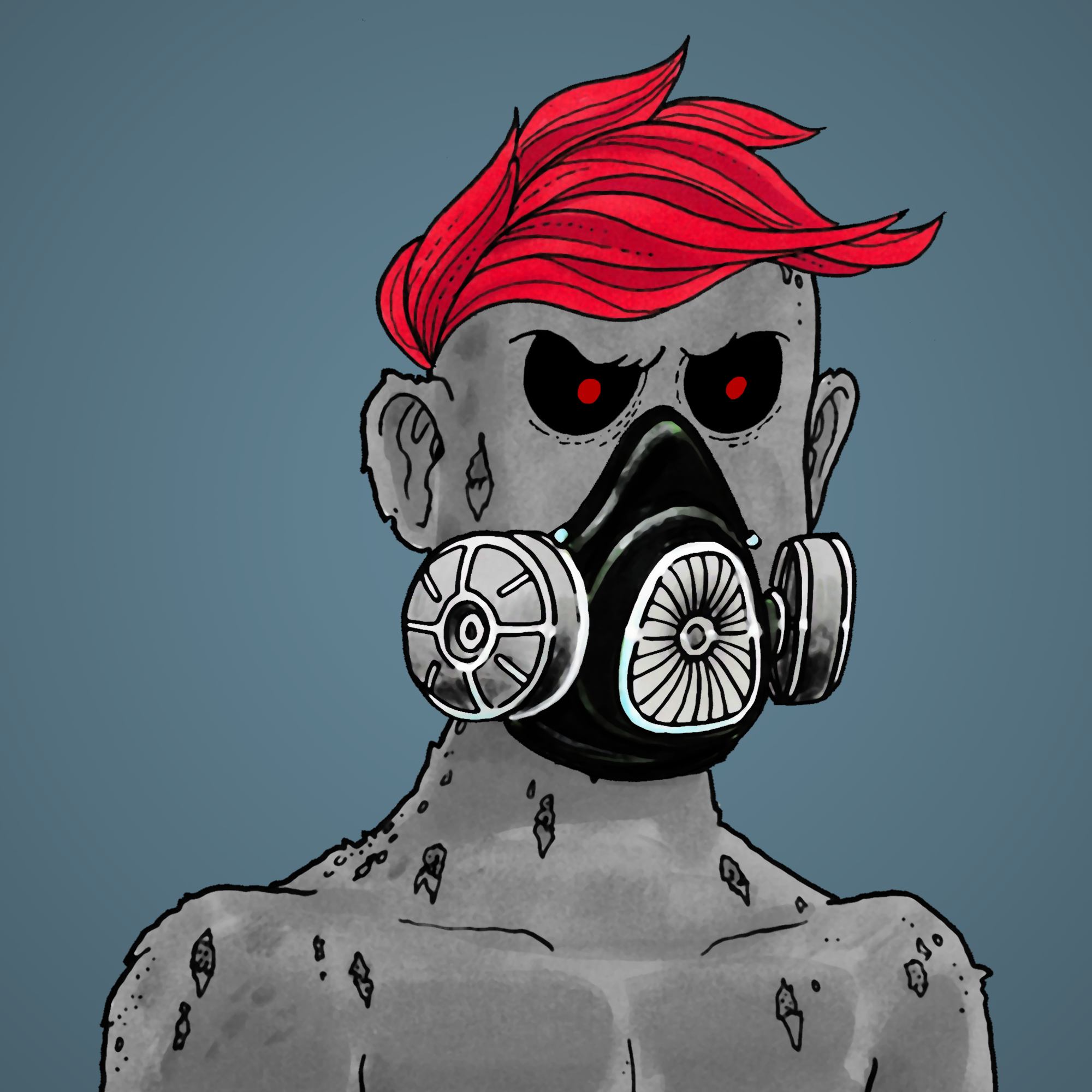 George Trosley - Jungle Freaks - Jungle Freak 6198 - NFT # 6198