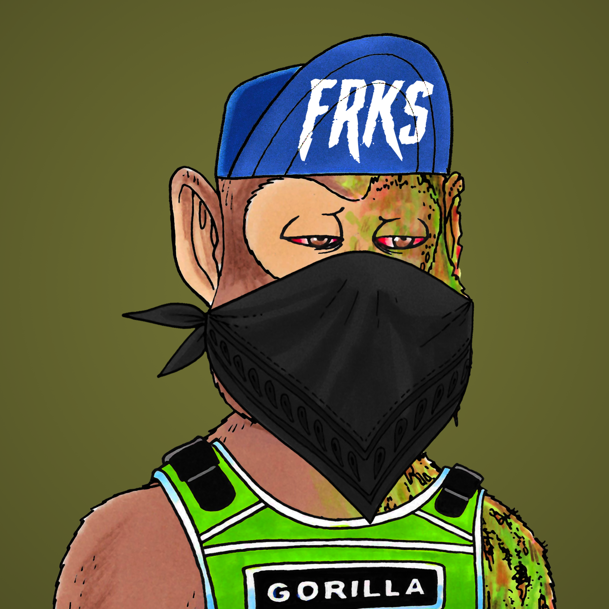 George Trosley - Jungle Freaks - Jungle Freak 6203 - NFT # 6203