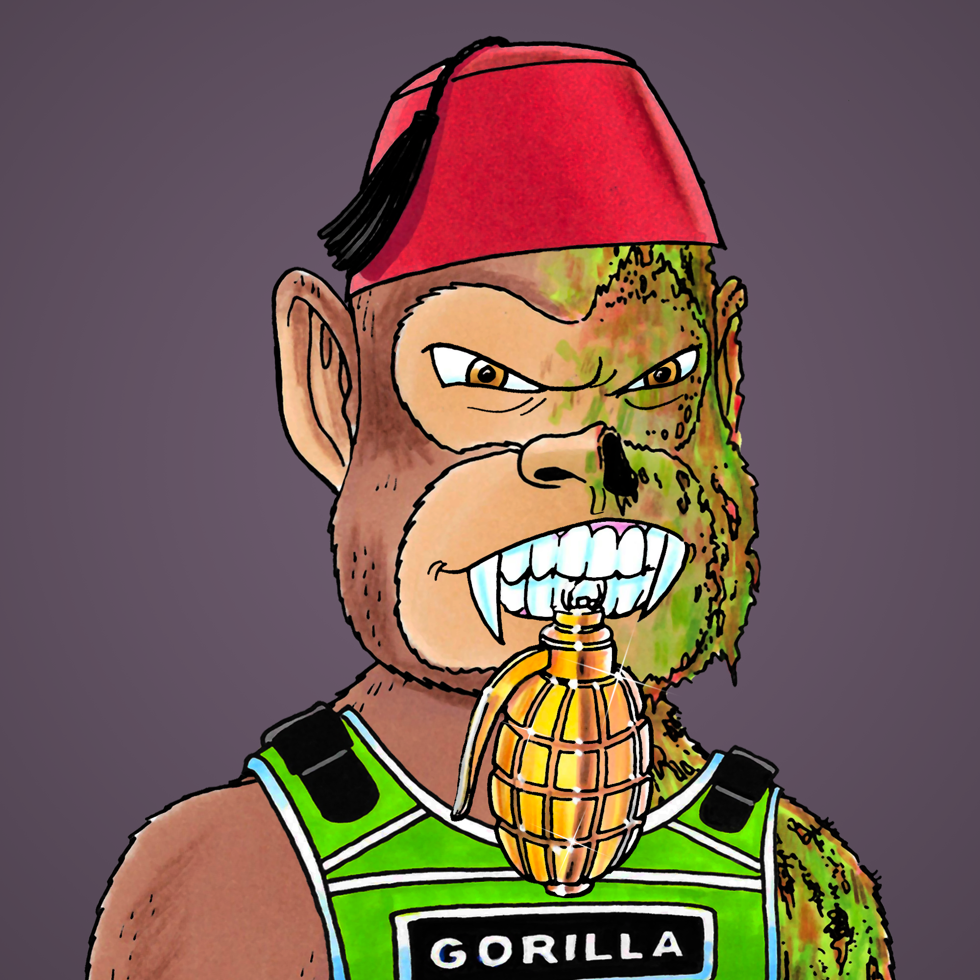 George Trosley - Jungle Freaks - Jungle Freak 6206 - NFT # 6206