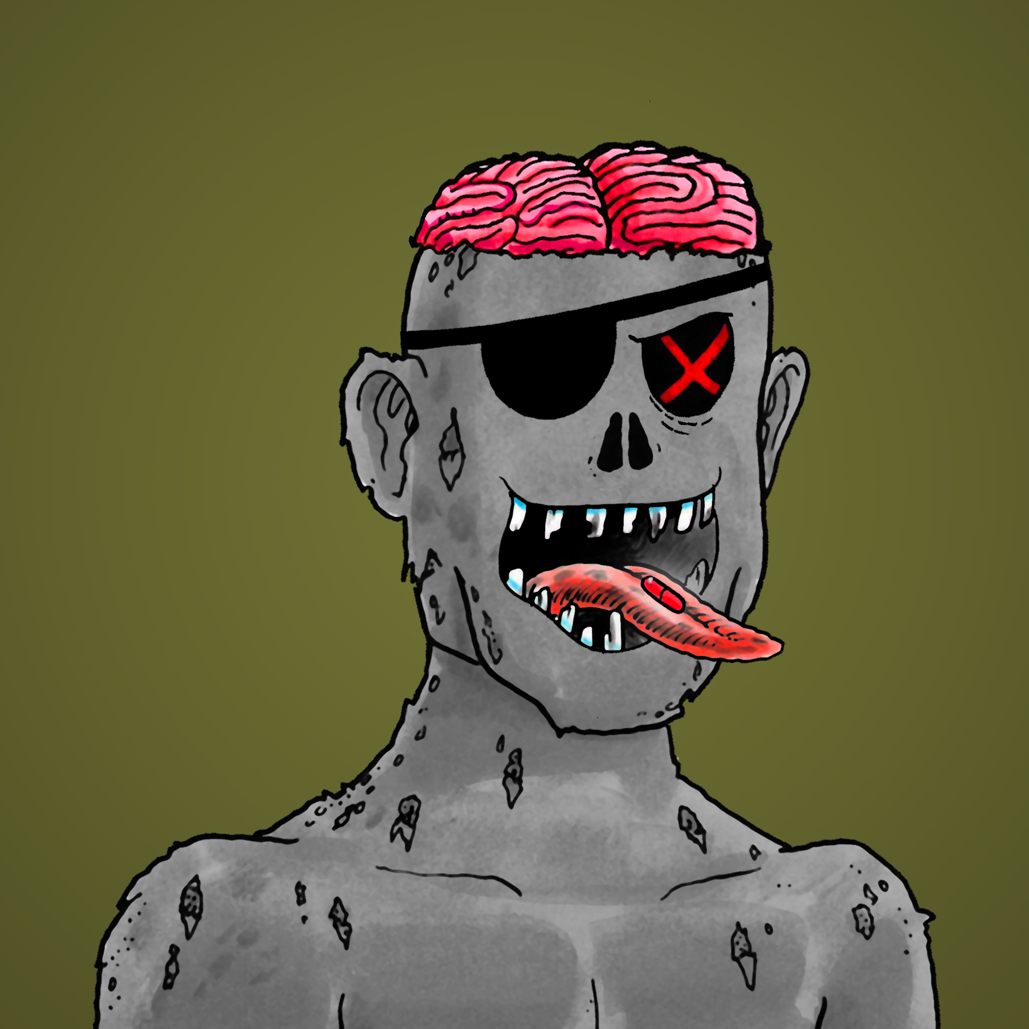 George Trosley - Jungle Freaks - Jungle Freak 6216 - NFT # 6216