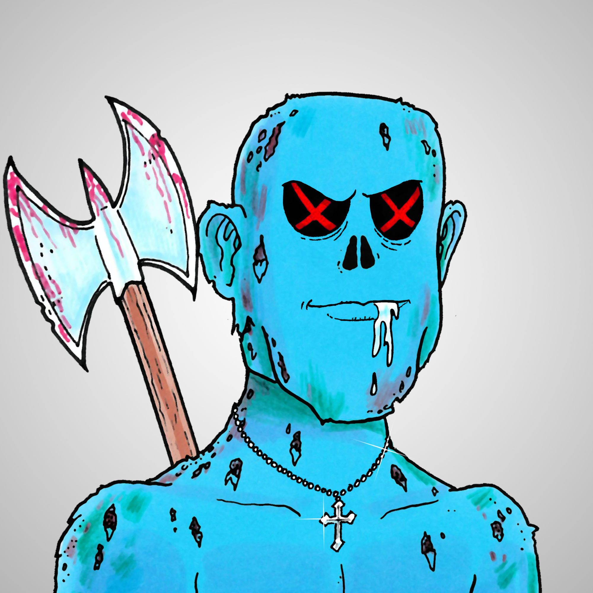 George Trosley - Jungle Freaks - Jungle Freak 6222 - NFT # 6222