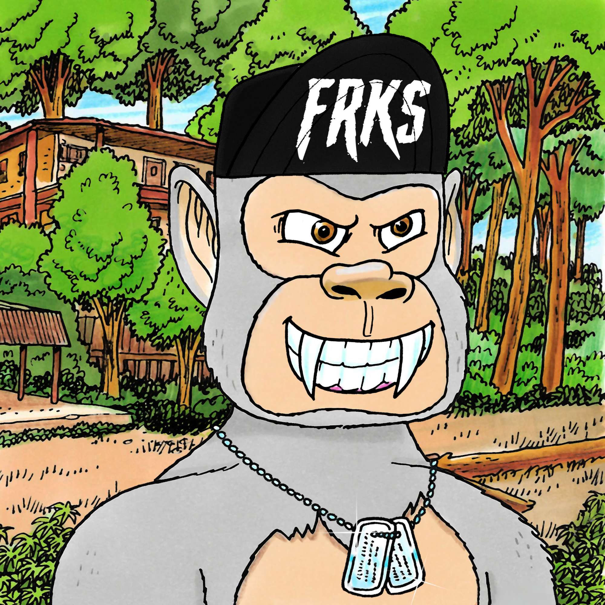 George Trosley - Jungle Freaks - Jungle Freak 6224 - NFT # 6224