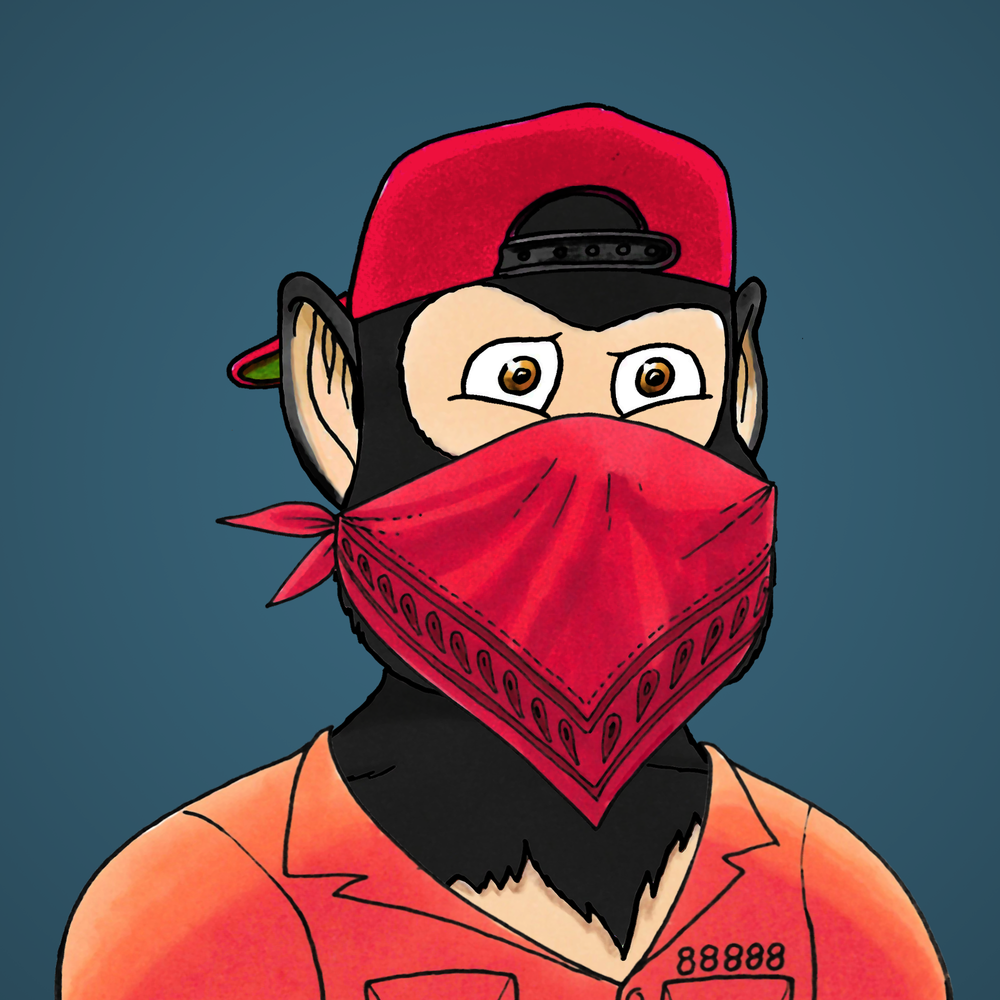 George Trosley - Jungle Freaks - Jungle Freak 6243 - NFT # 6243