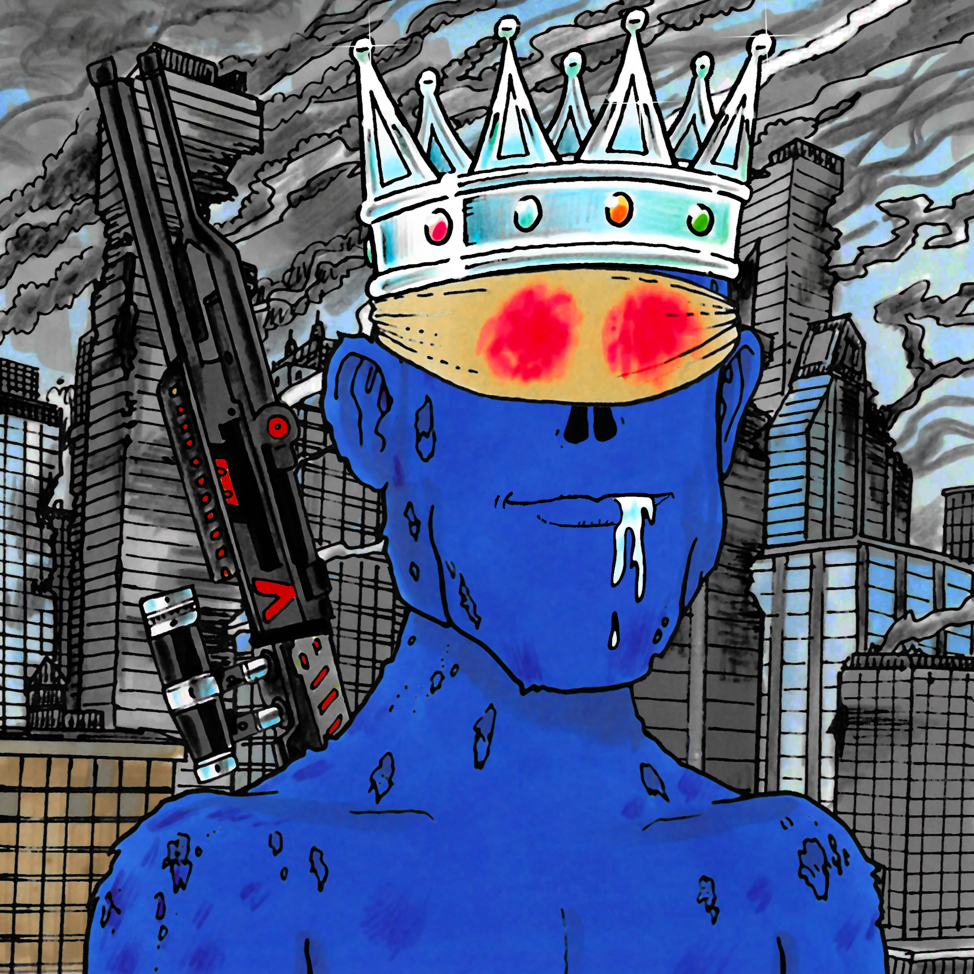 George Trosley - Jungle Freaks - Jungle Freak 6254 - NFT # 6254