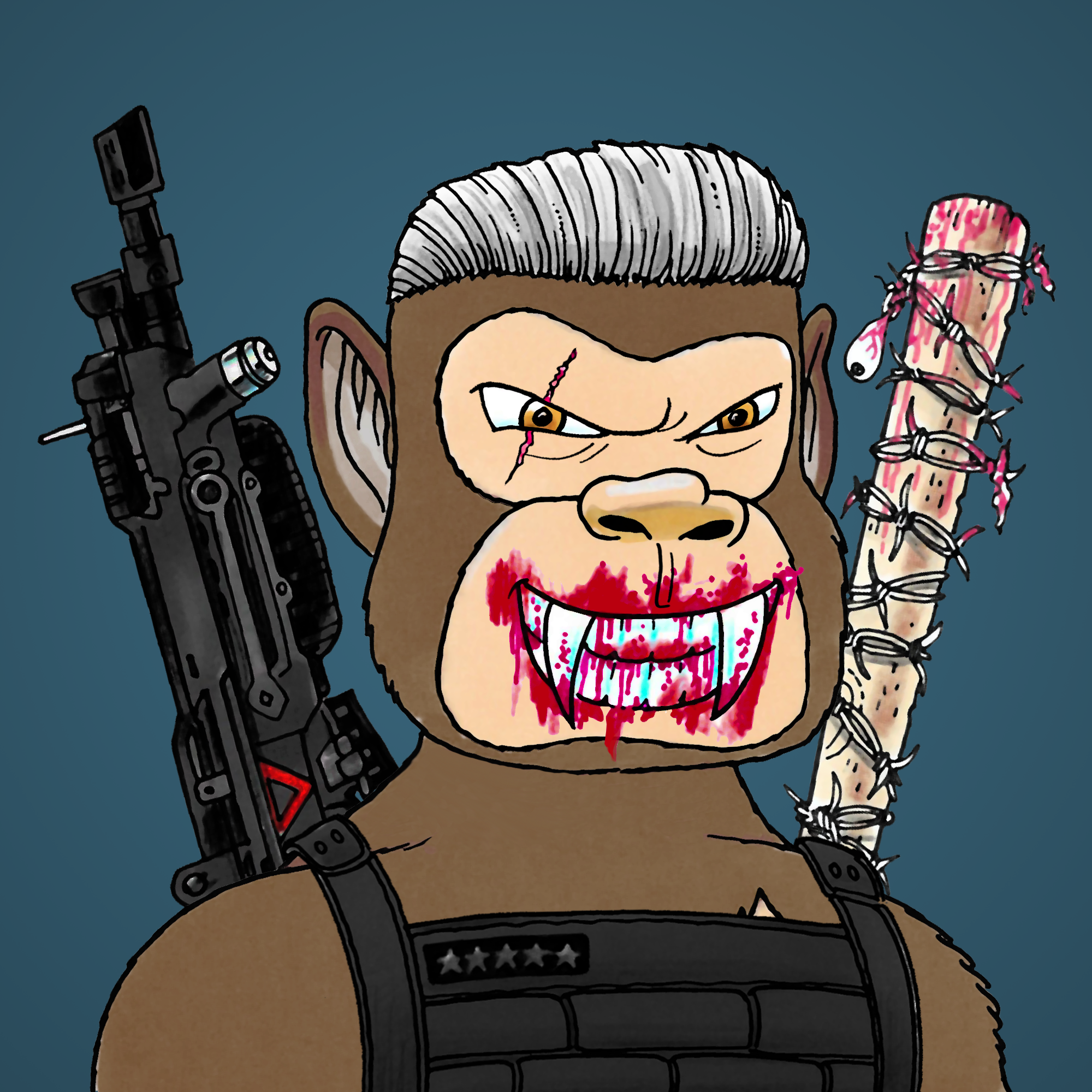 George Trosley - Jungle Freaks - Jungle Freak 6275 - NFT # 6275