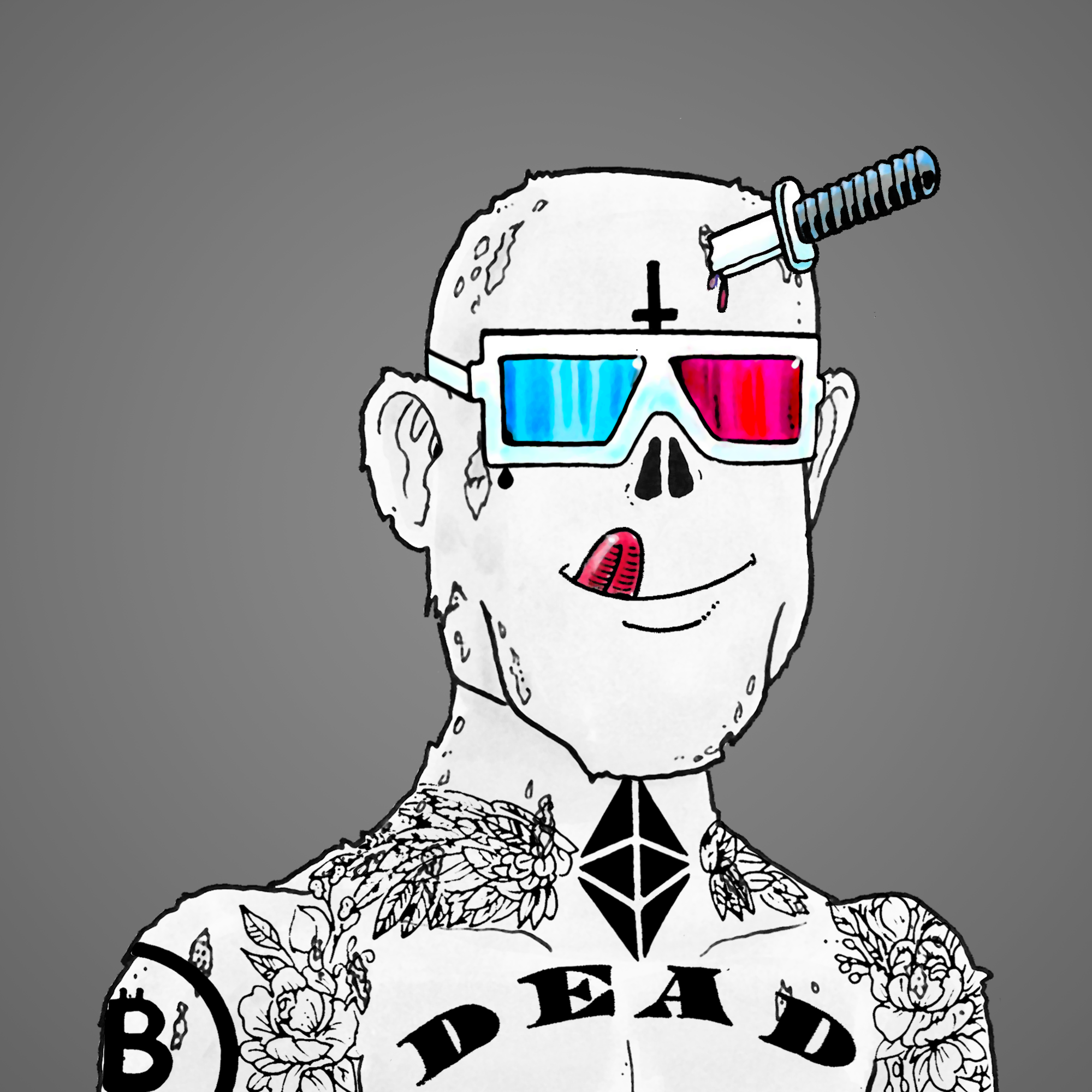 George Trosley - Jungle Freaks - Jungle Freak 6284 - NFT # 6284