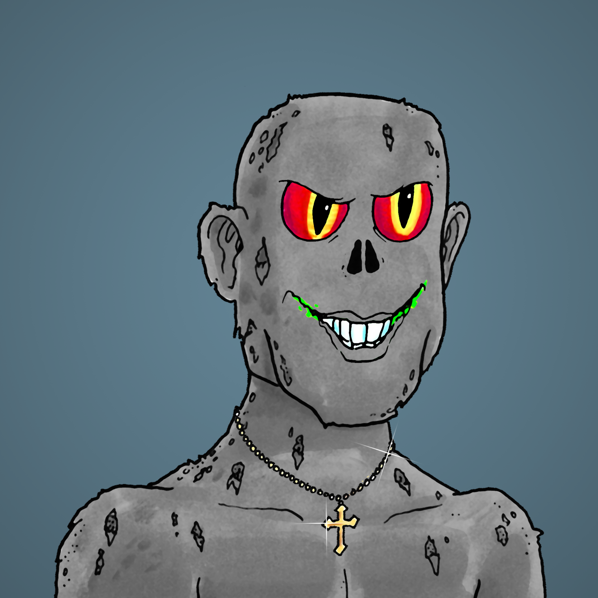 George Trosley - Jungle Freaks - Jungle Freak 6302 - NFT # 6302