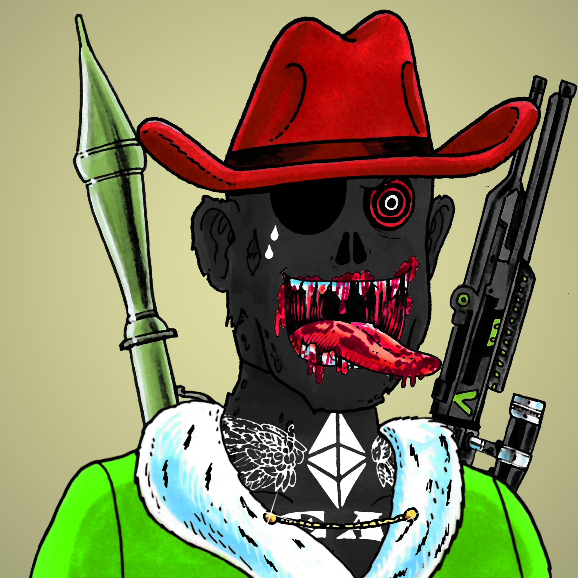 George Trosley - Jungle Freaks - Jungle Freak 6307 - NFT # 6307