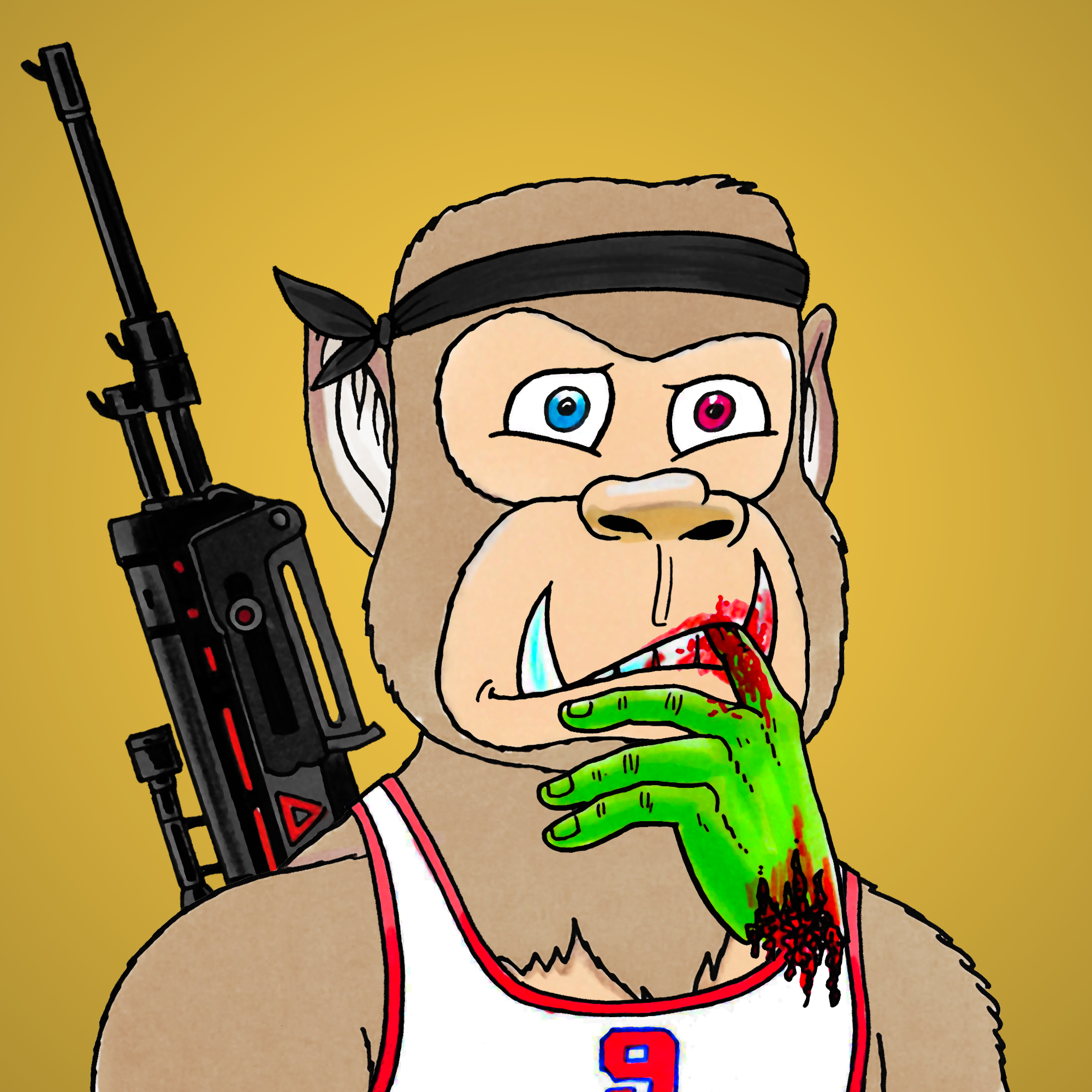 George Trosley - Jungle Freaks - Jungle Freak 6317 - NFT # 6317