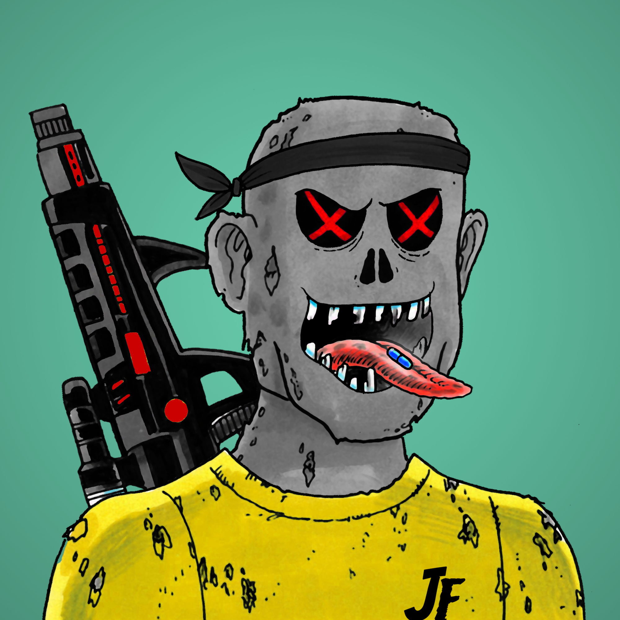 George Trosley - Jungle Freaks - Jungle Freak 6318 - NFT # 6318