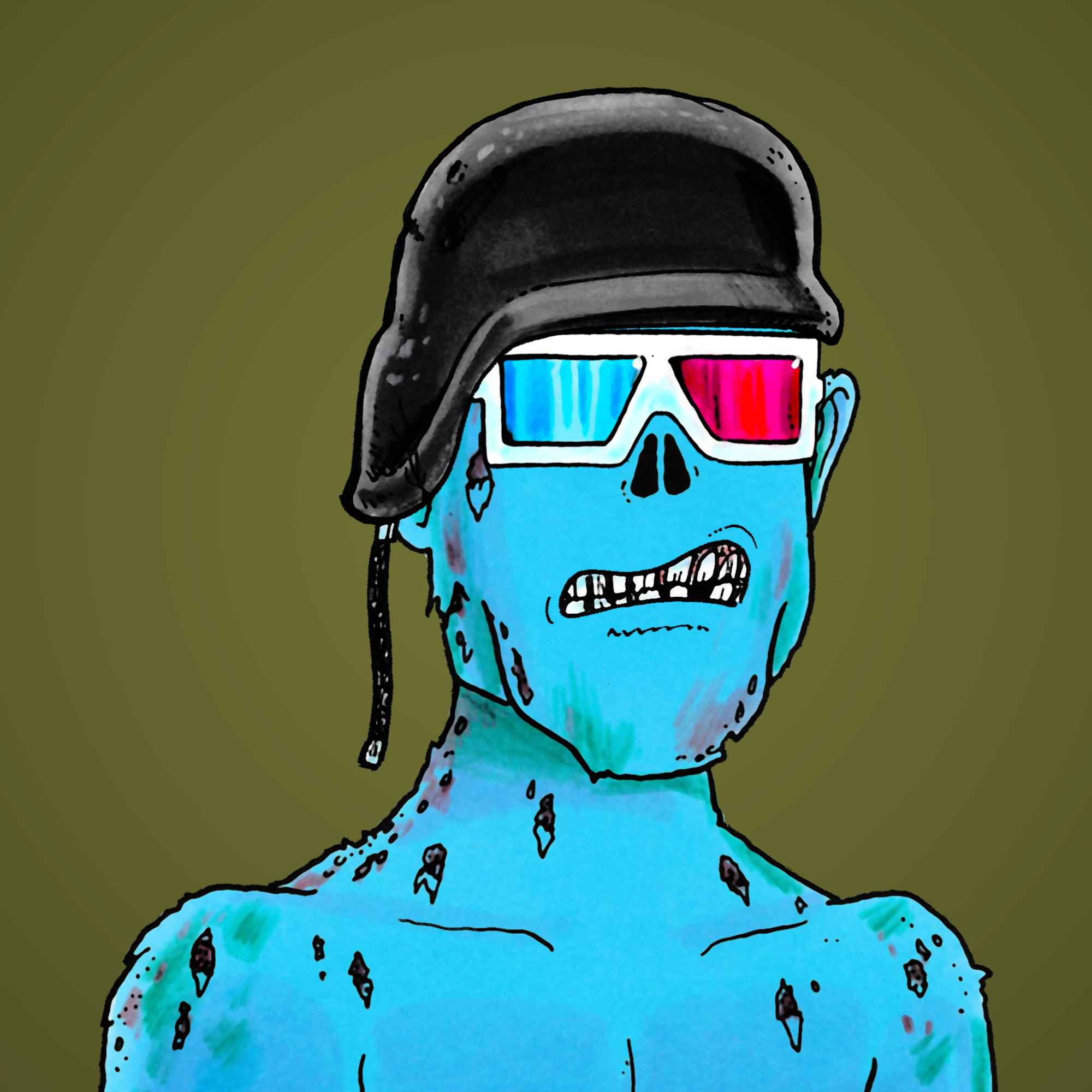 George Trosley - Jungle Freaks - Jungle Freak 6319 - NFT # 6319