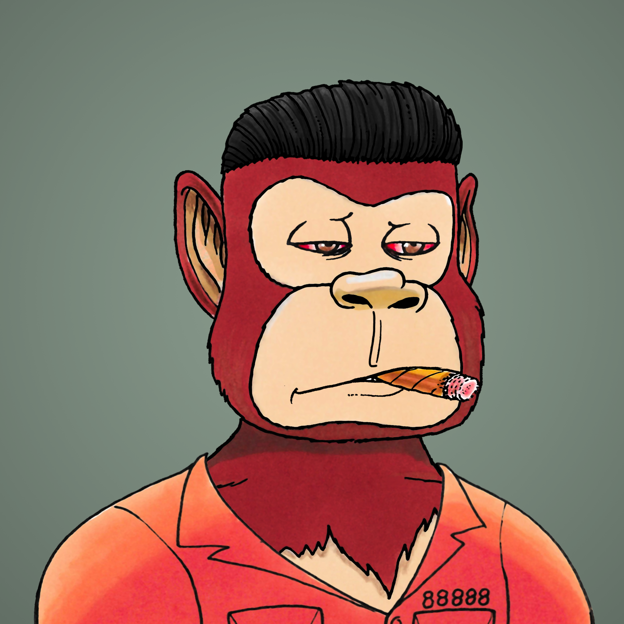 George Trosley - Jungle Freaks - Jungle Freak 6325 - NFT # 6325