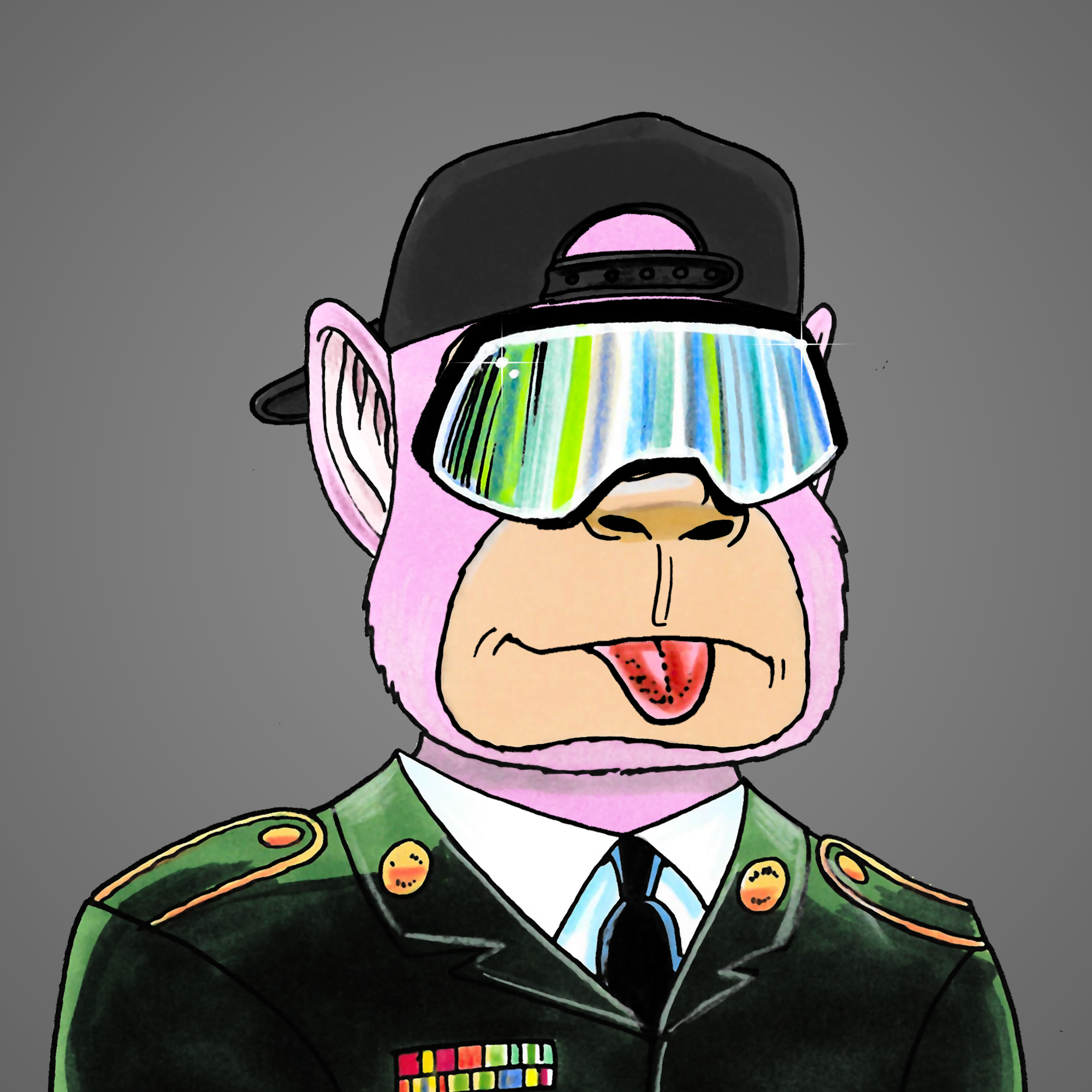 George Trosley - Jungle Freaks - Jungle Freak 6332 - NFT # 6332