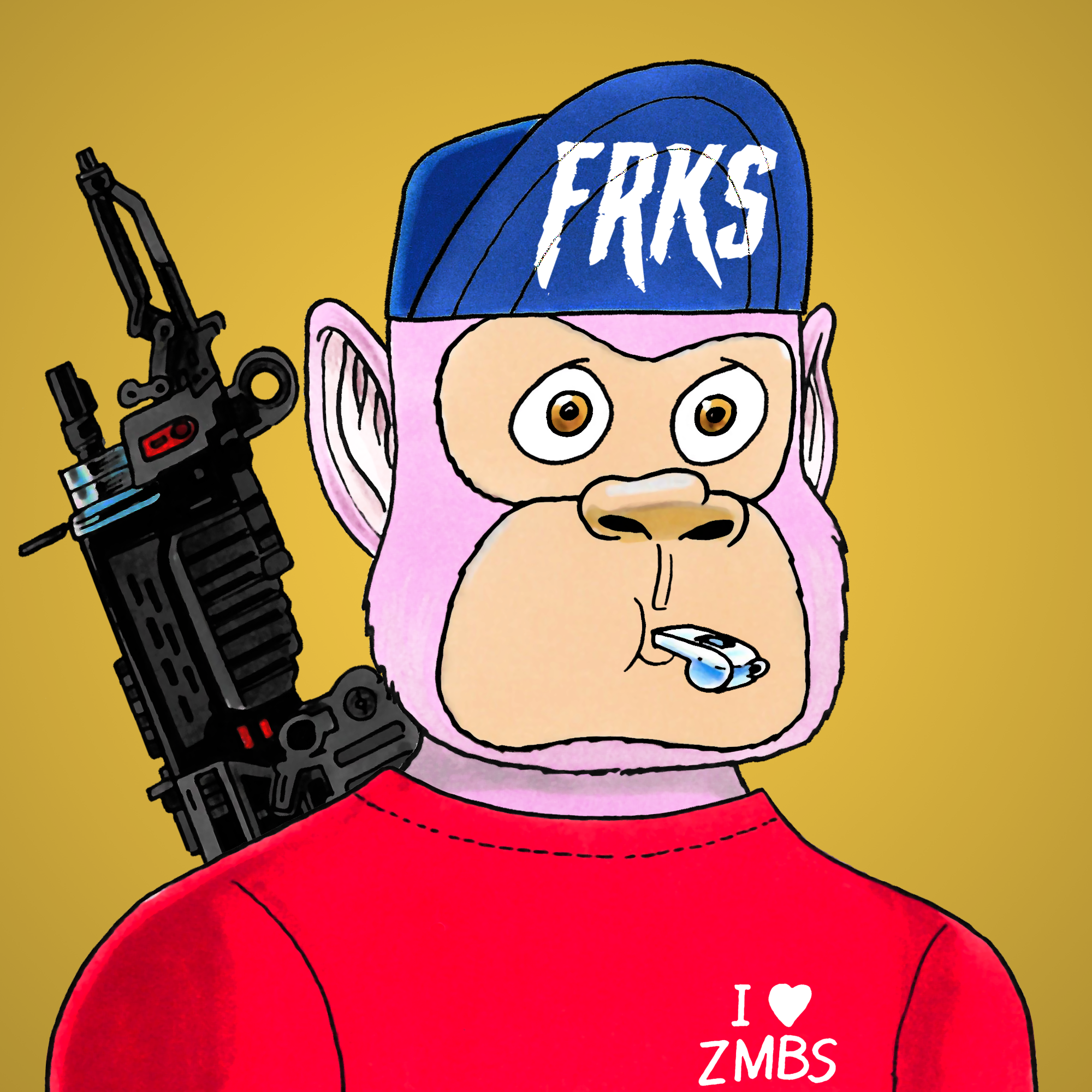 George Trosley - Jungle Freaks - Jungle Freak 6335 - NFT # 6335