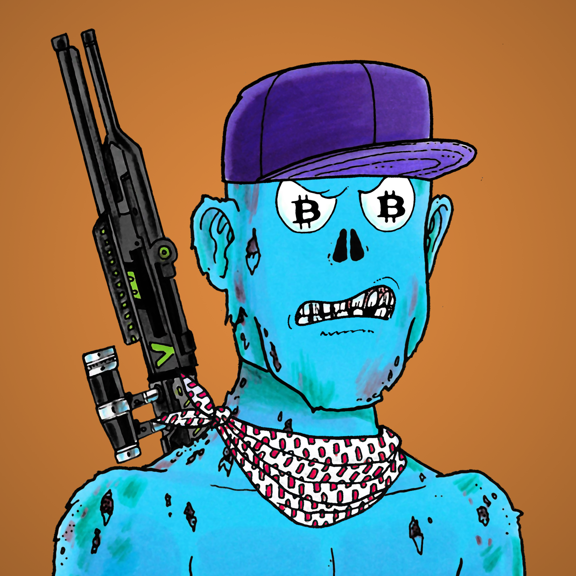 George Trosley - Jungle Freaks - Jungle Freak 6348 - NFT # 6348