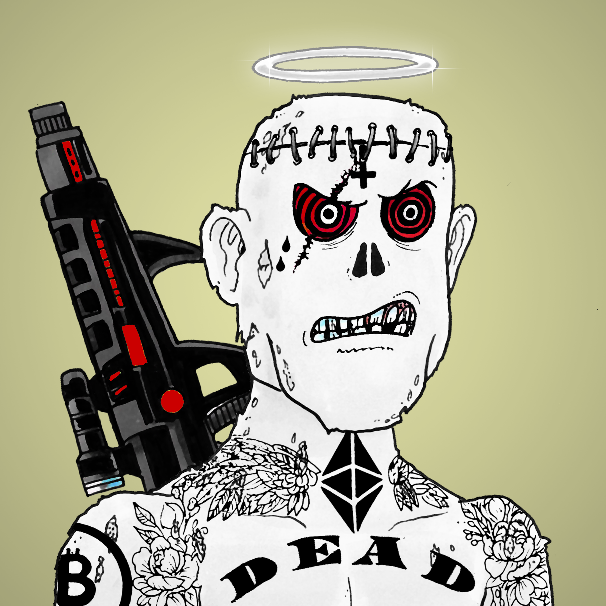 George Trosley - Jungle Freaks - Jungle Freak 6349 - NFT # 6349