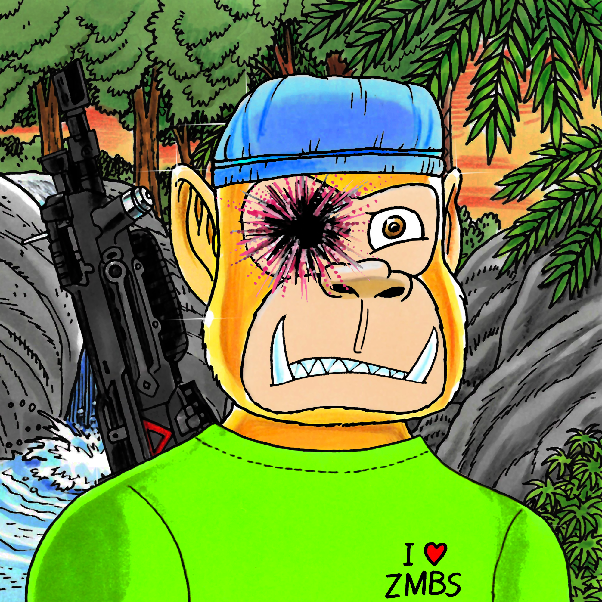 George Trosley - Jungle Freaks - Jungle Freak 635 - NFT # 635