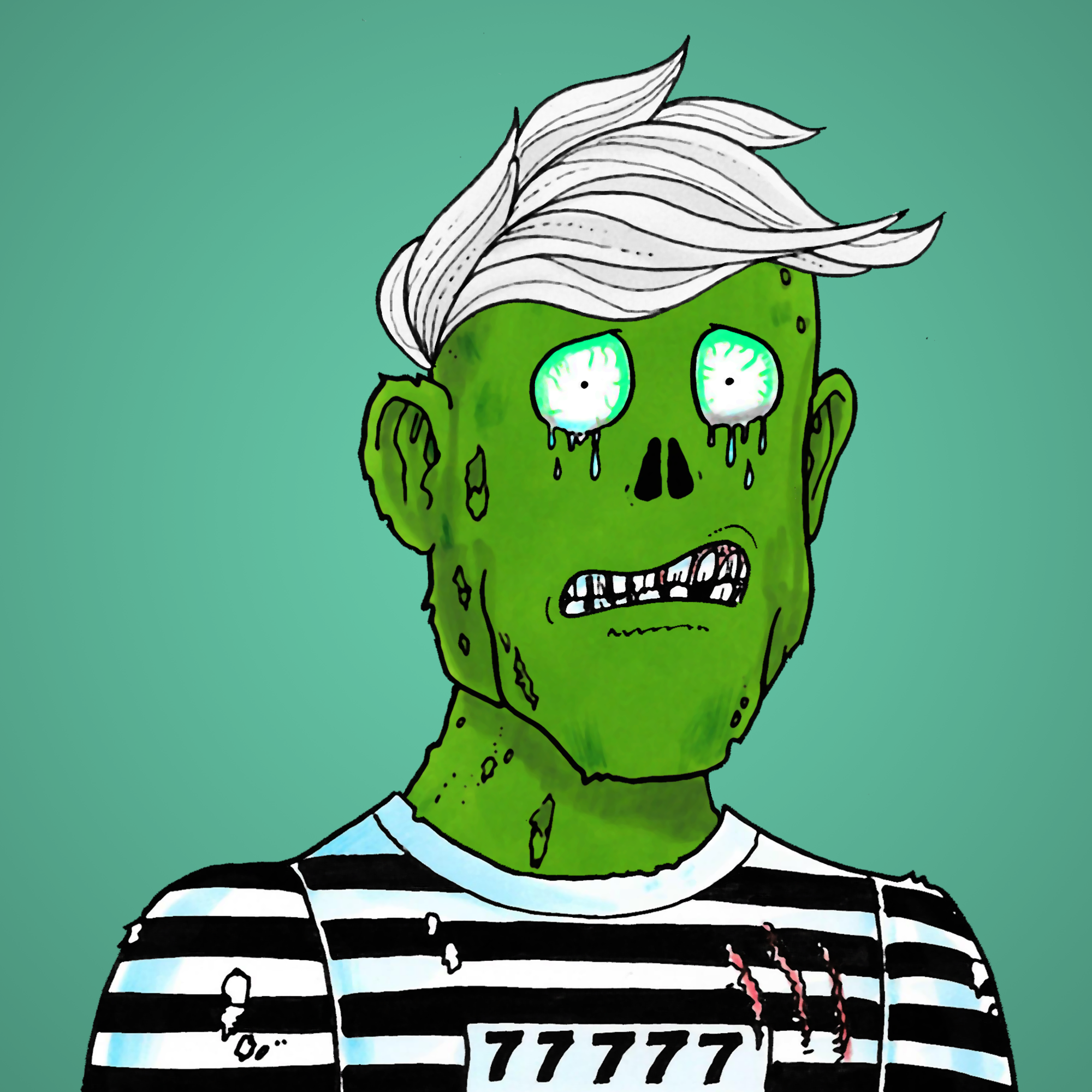 George Trosley - Jungle Freaks - Jungle Freak 6354 - NFT # 6354