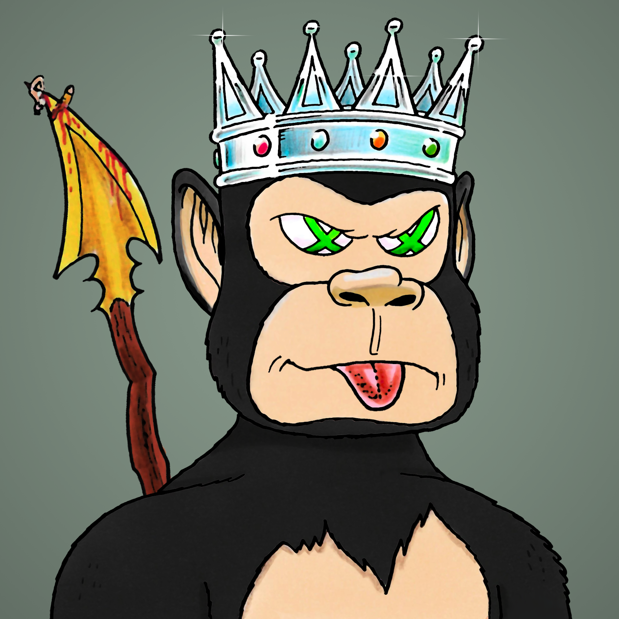 George Trosley - Jungle Freaks - Jungle Freak 6355 - NFT # 6355