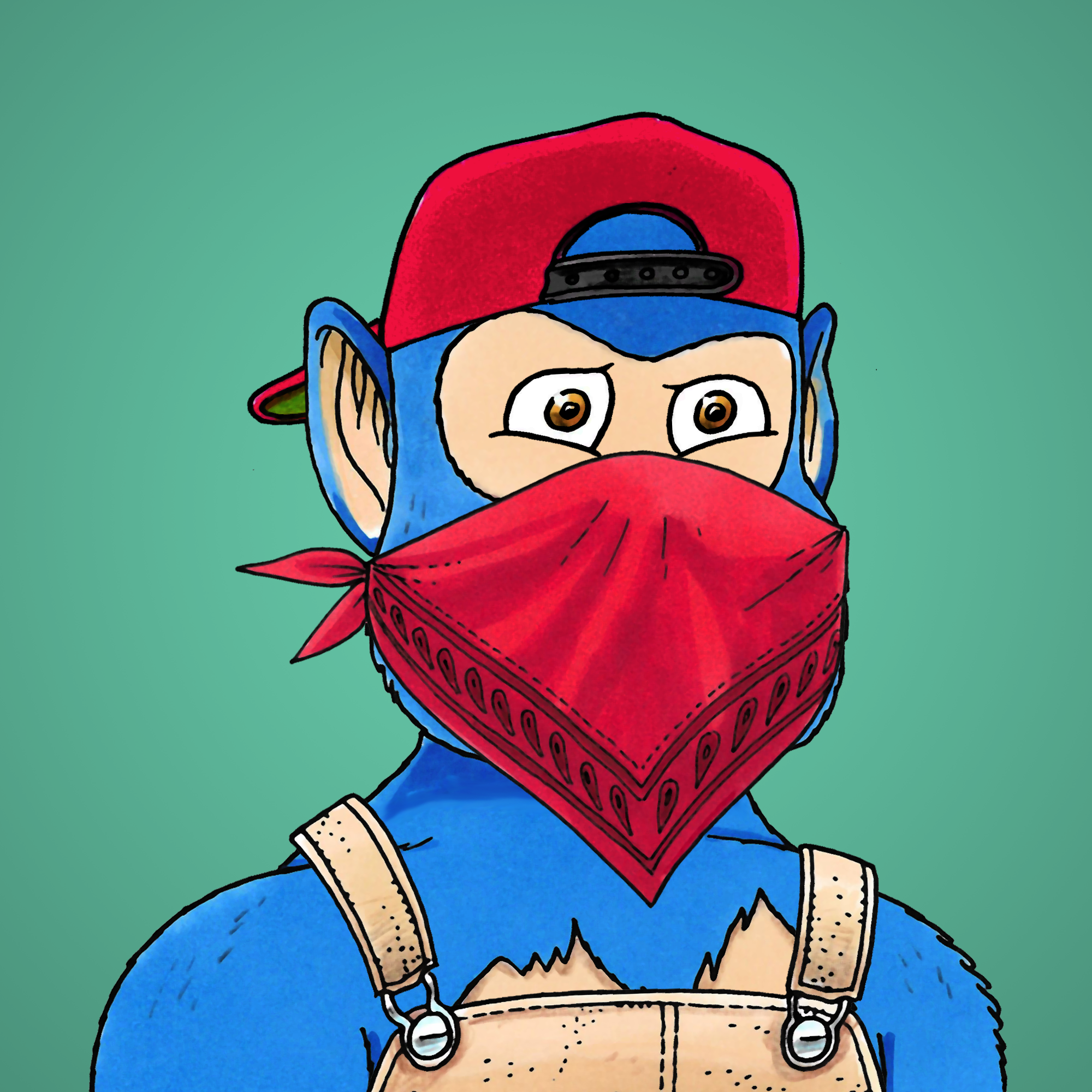 George Trosley - Jungle Freaks - Jungle Freak 6360 - NFT # 6360