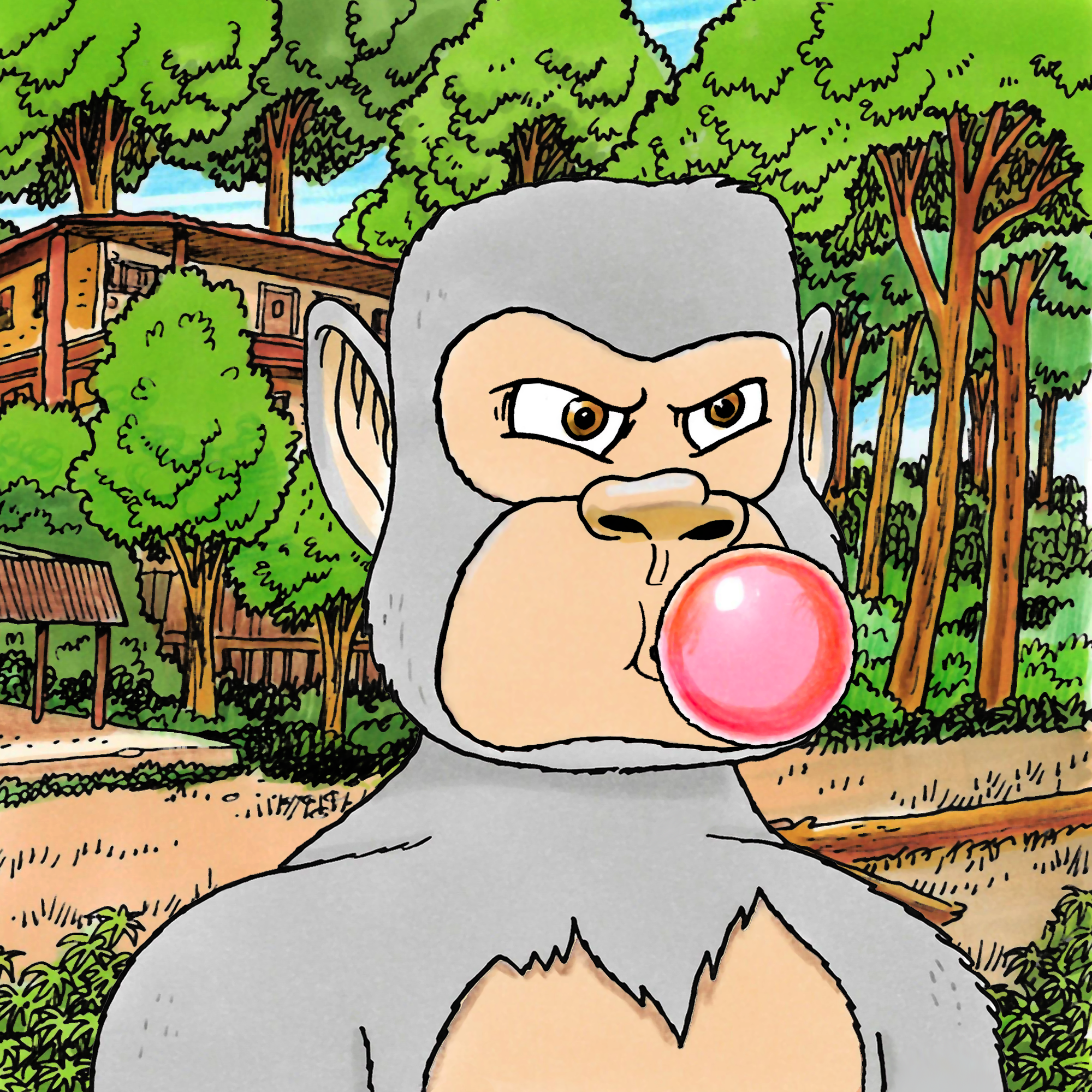 George Trosley - Jungle Freaks - Jungle Freak 6361 - NFT # 6361