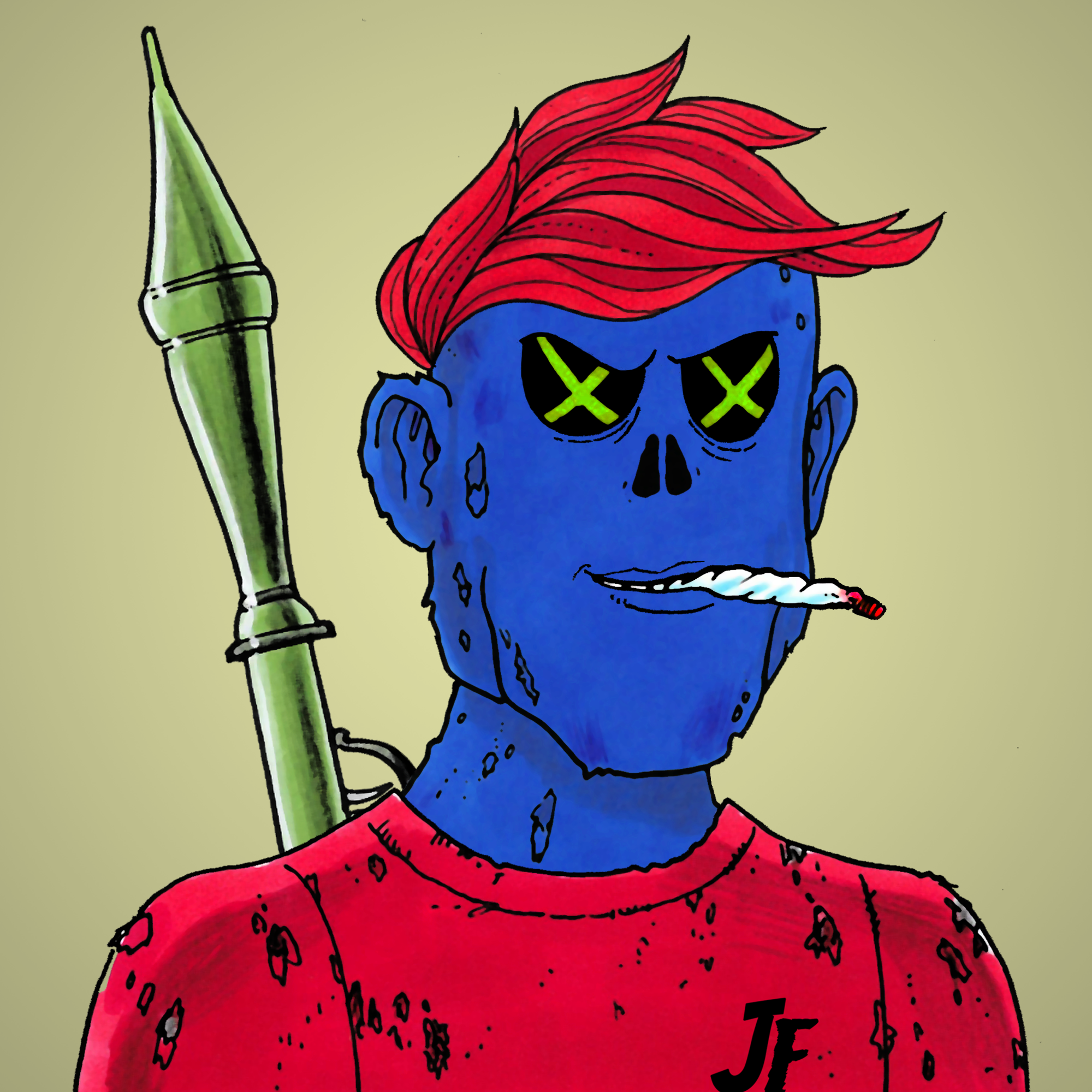 George Trosley - Jungle Freaks - Jungle Freak 6363 - NFT # 6363