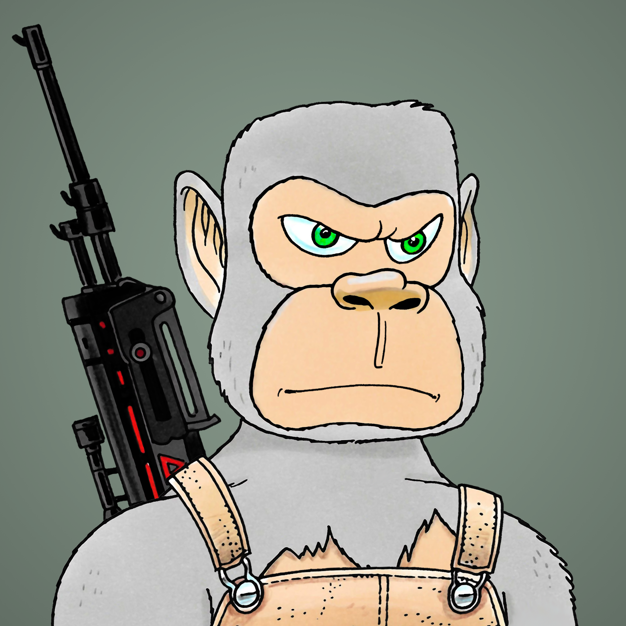 George Trosley - Jungle Freaks - Jungle Freak 6374 - NFT # 6374