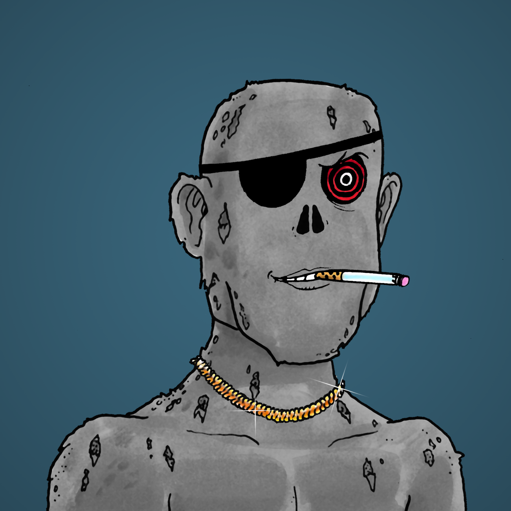 George Trosley - Jungle Freaks - Jungle Freak 6379 - NFT # 6379