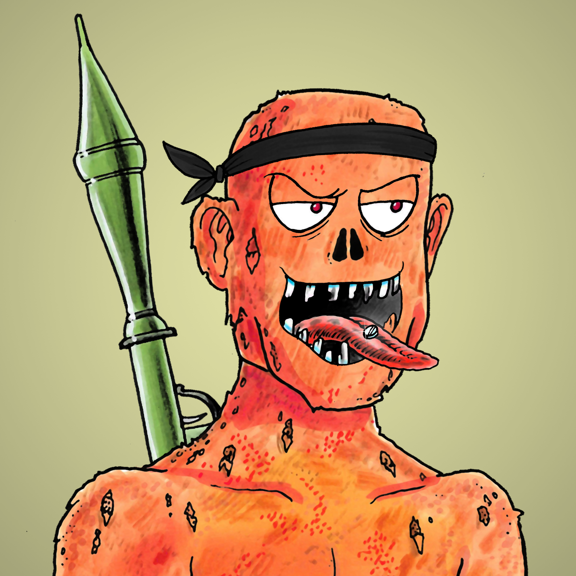 George Trosley - Jungle Freaks - Jungle Freak 6384 - NFT # 6384