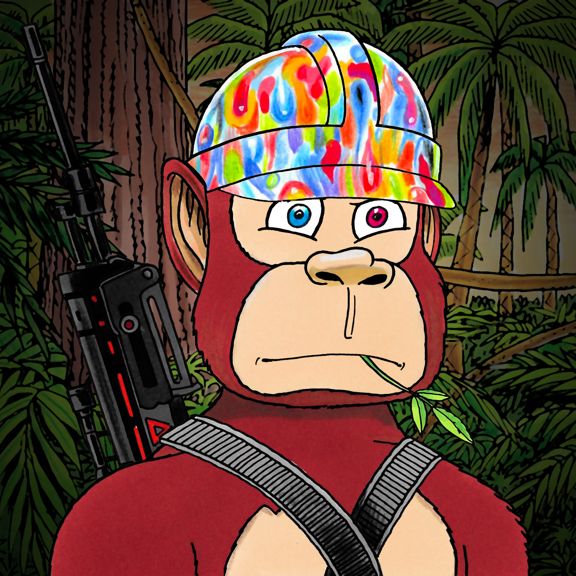 George Trosley - Jungle Freaks - Jungle Freak 6399 - NFT # 6399