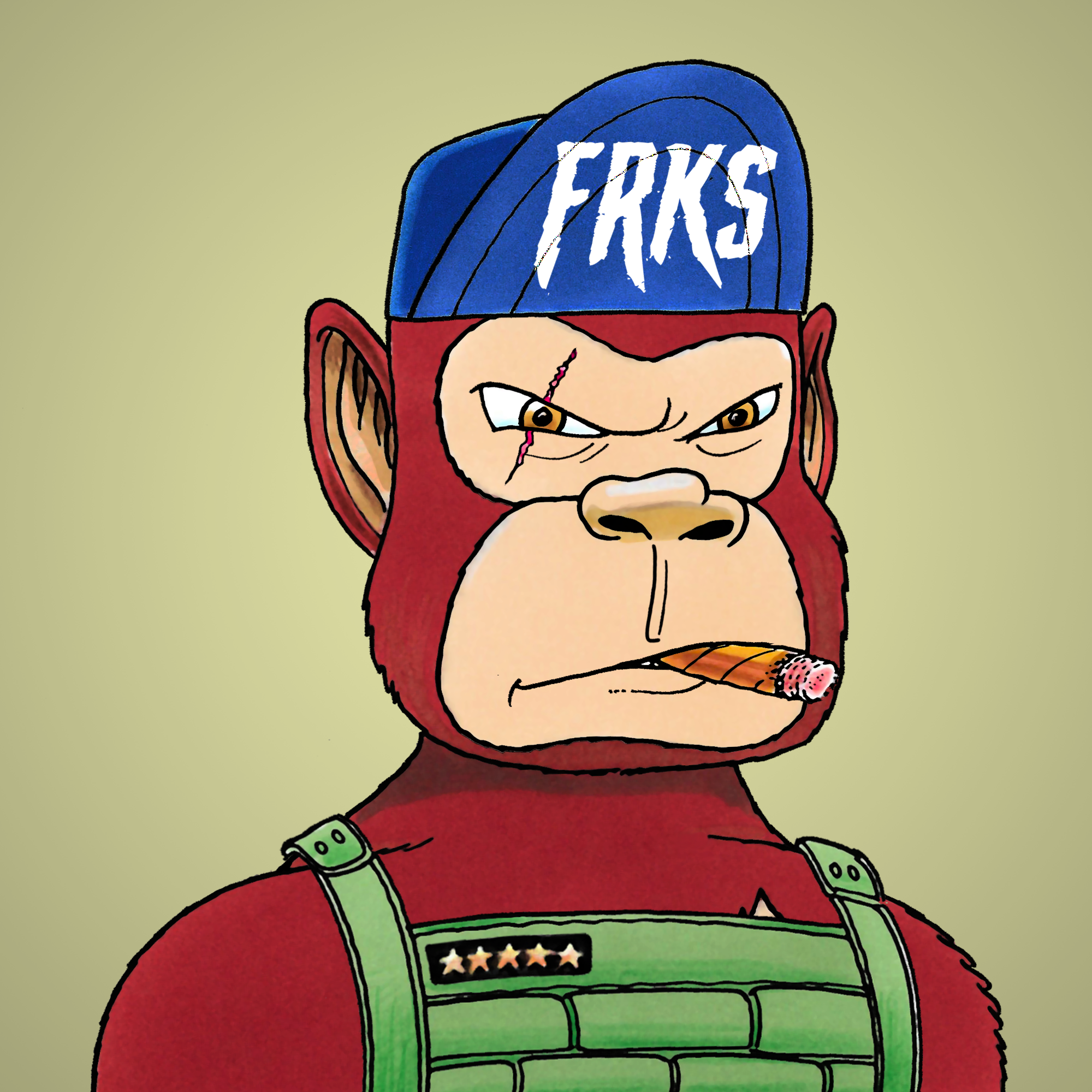 George Trosley - Jungle Freaks - Jungle Freak 6412 - NFT # 6412