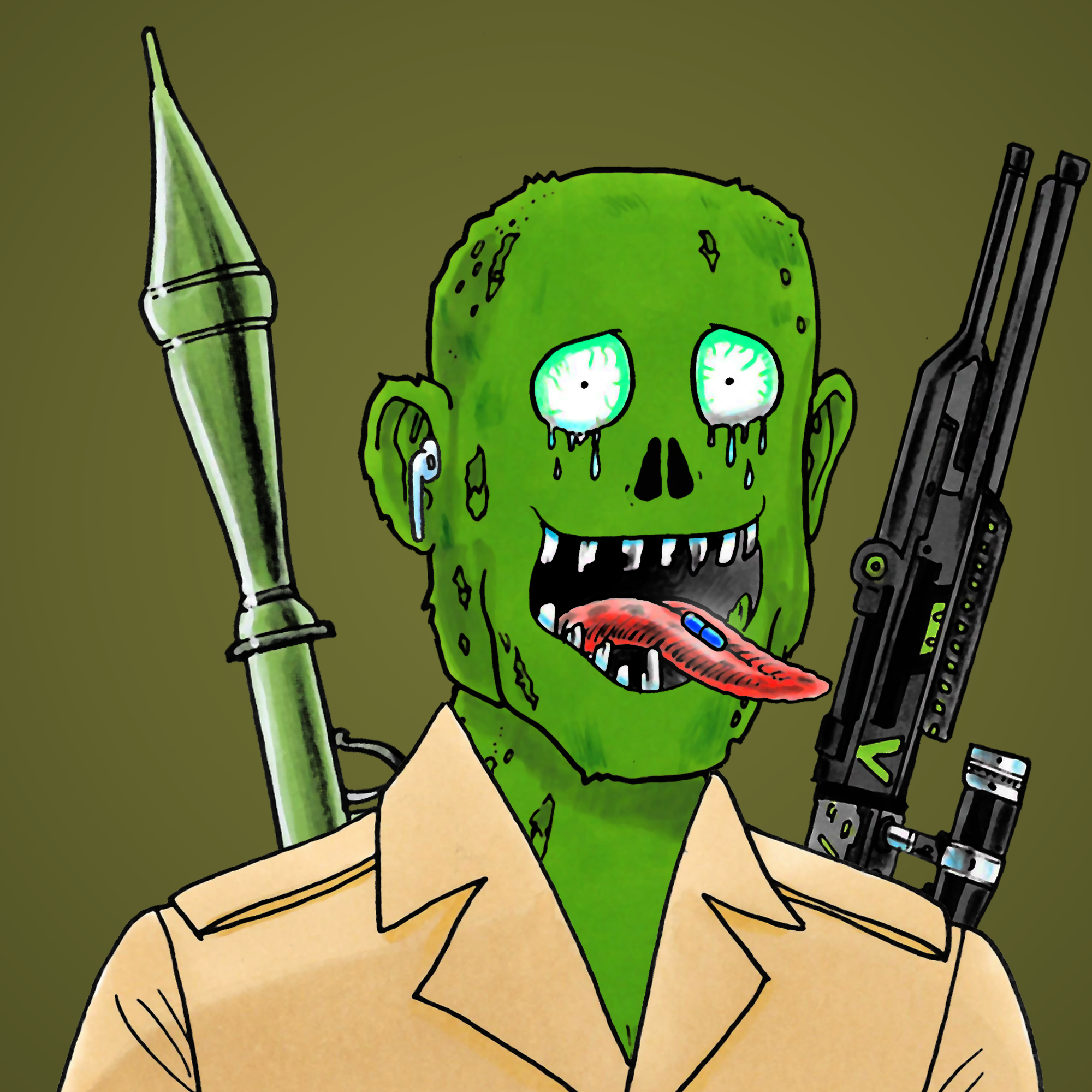 George Trosley - Jungle Freaks - Jungle Freak 6418 - NFT # 6418