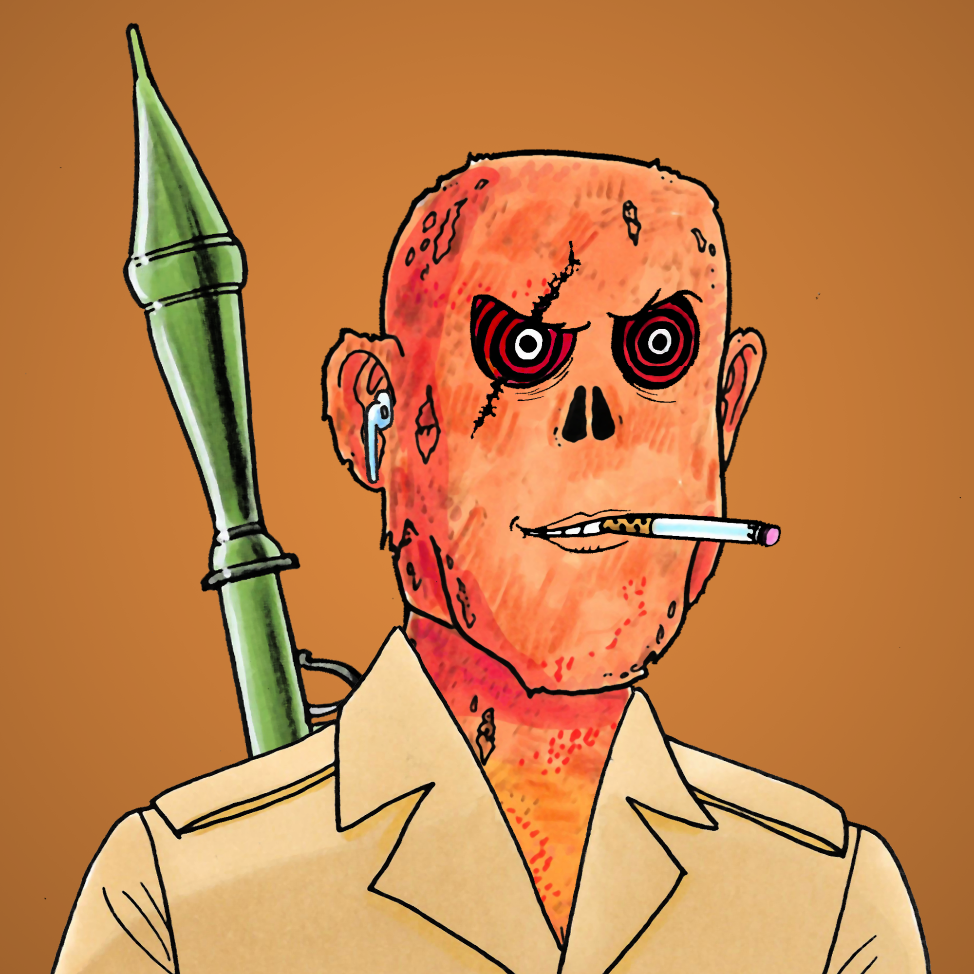 George Trosley - Jungle Freaks - Jungle Freak 6426 - NFT # 6426