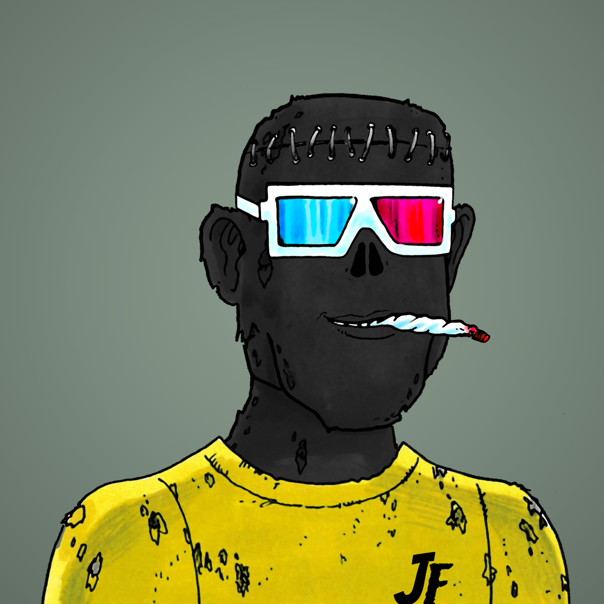 George Trosley - Jungle Freaks - Jungle Freak 6431 - NFT # 6431