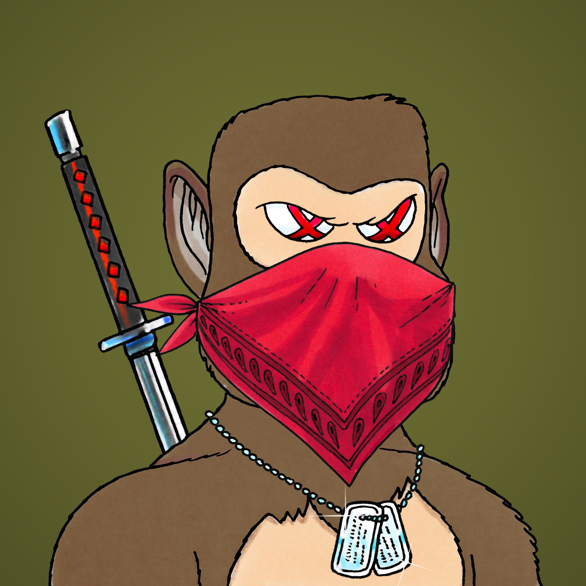 George Trosley - Jungle Freaks - Jungle Freak 6432 - NFT # 6432