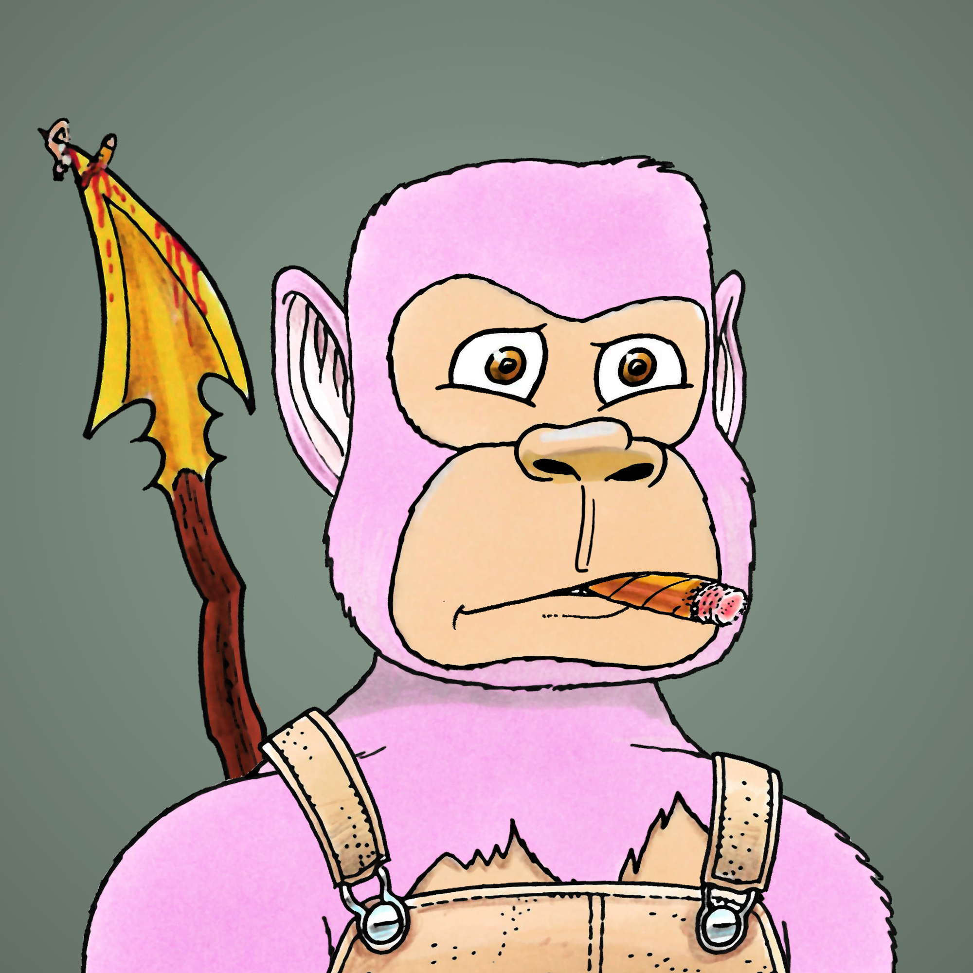 George Trosley - Jungle Freaks - Jungle Freak 6449 - NFT # 6449