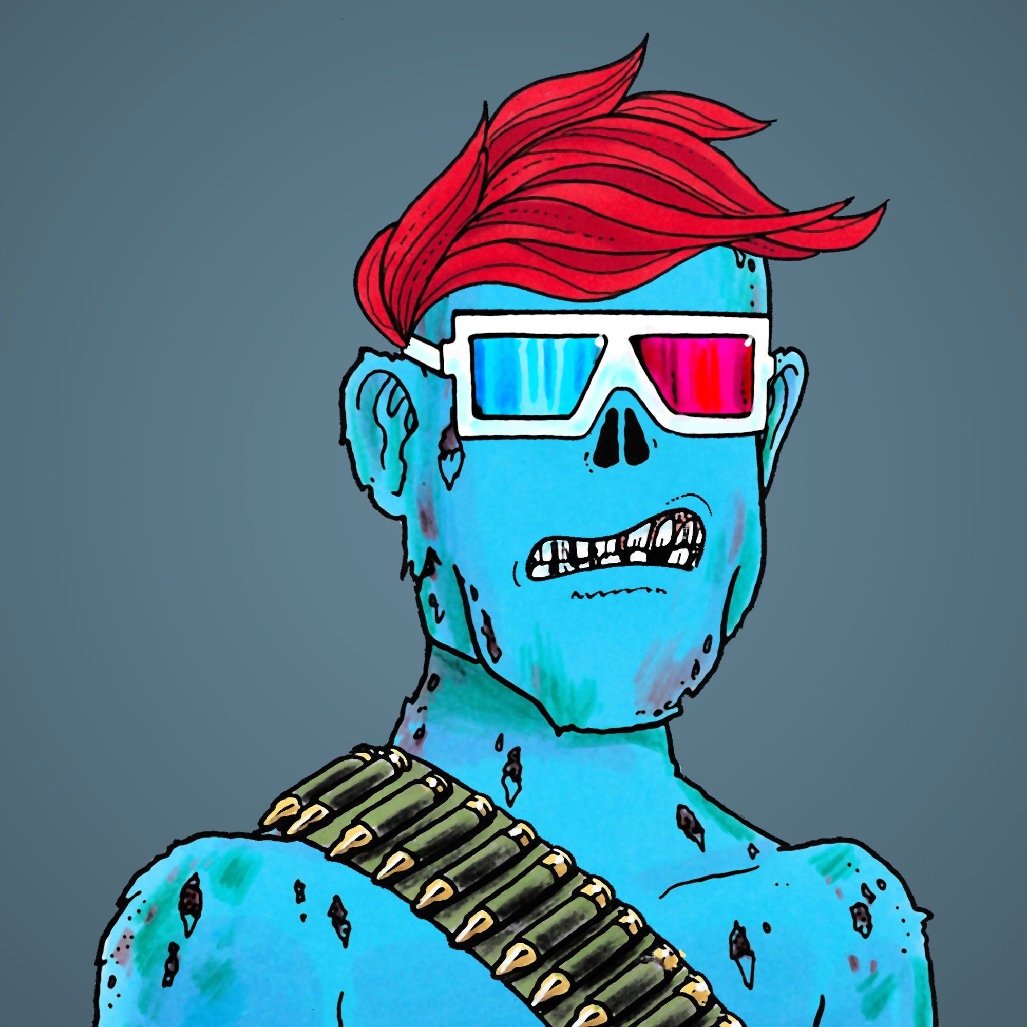 George Trosley - Jungle Freaks - Jungle Freak 6465 - NFT # 6465