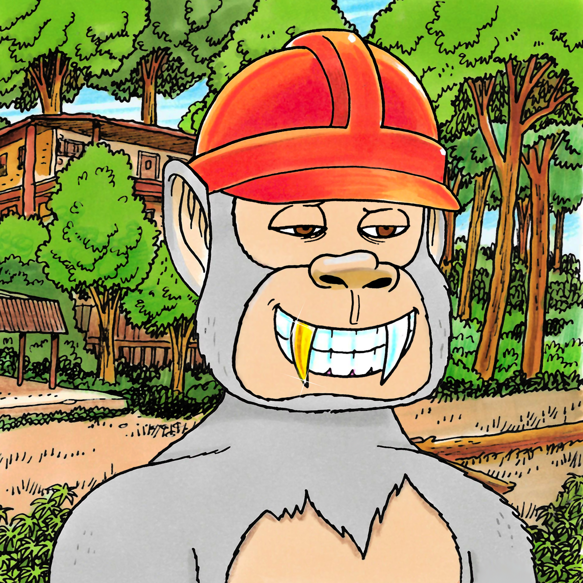 George Trosley - Jungle Freaks - Jungle Freak 6468 - NFT # 6468