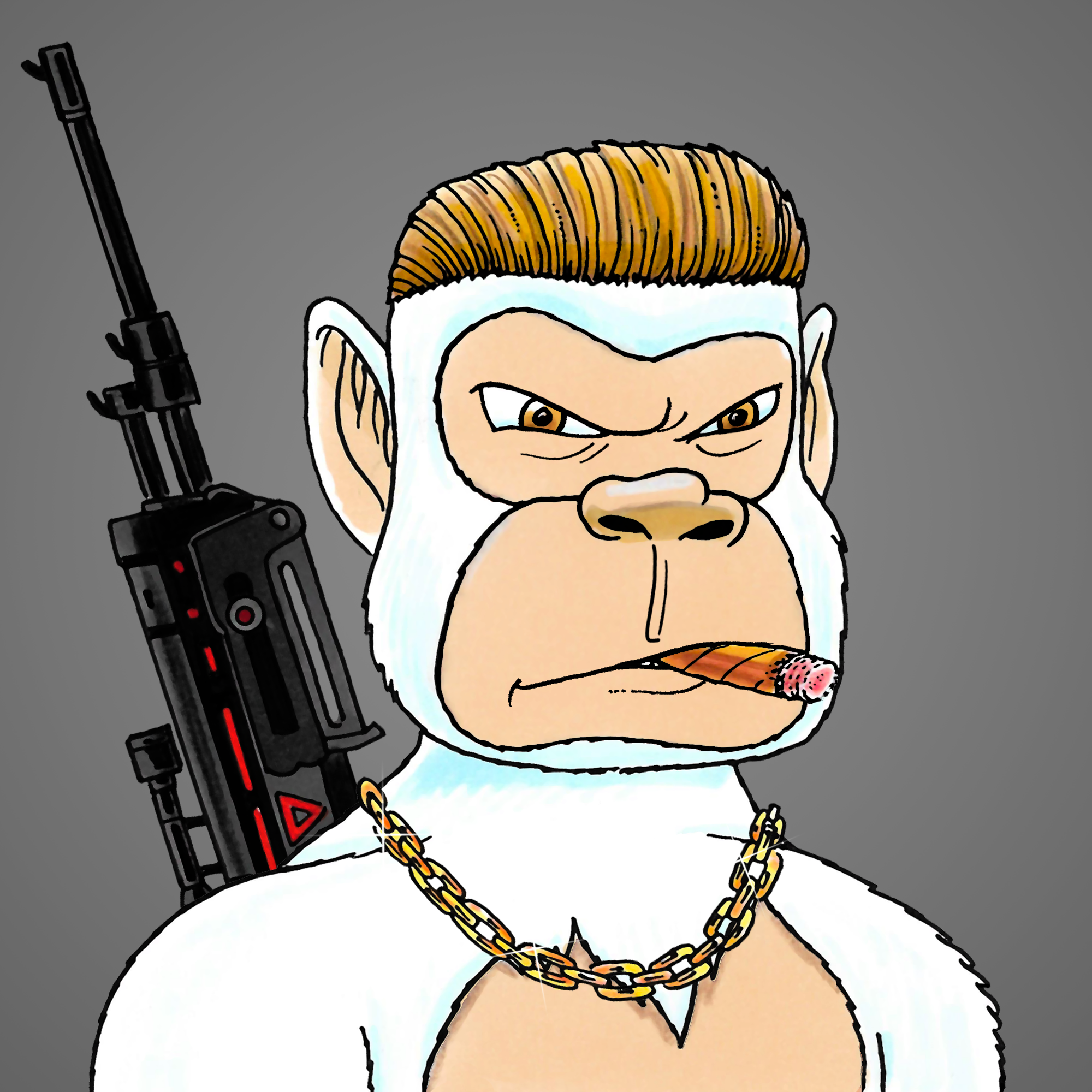 George Trosley - Jungle Freaks - Jungle Freak 6474 - NFT # 6474