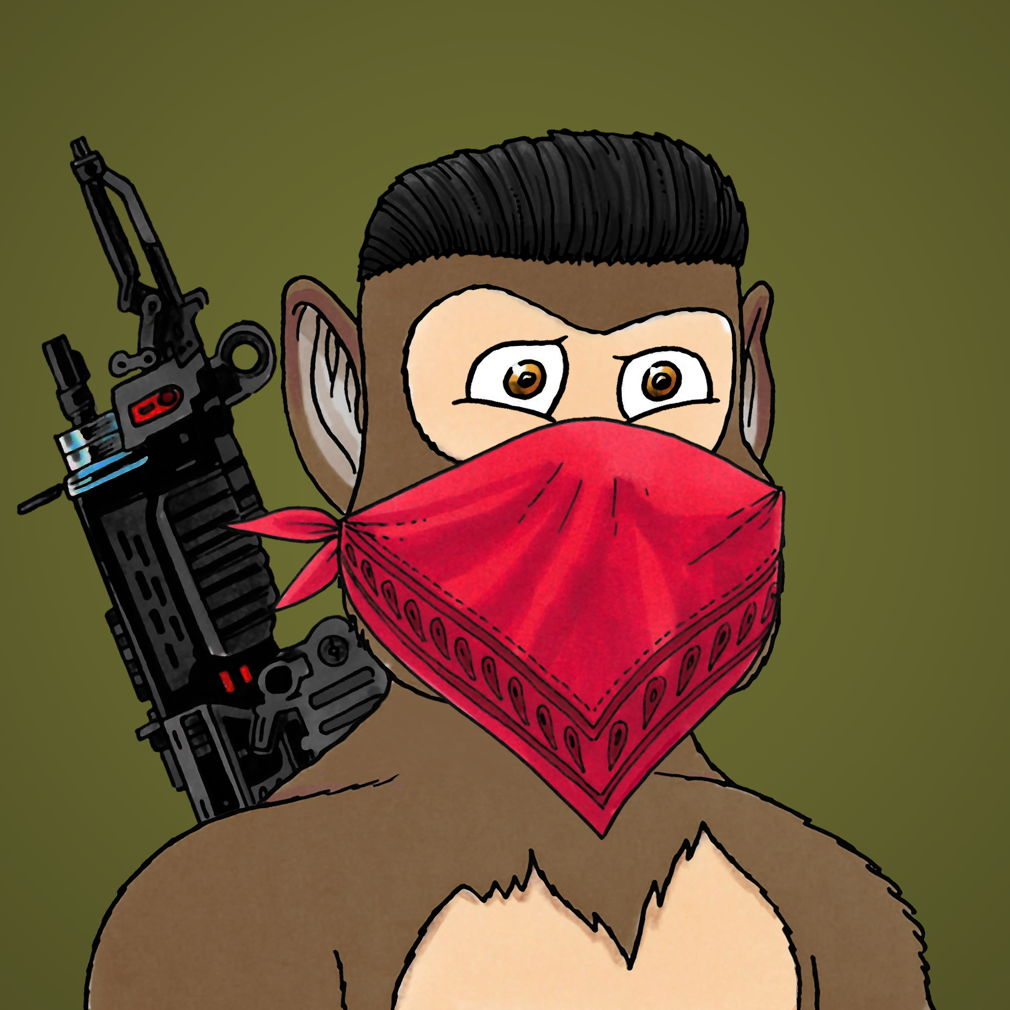 George Trosley - Jungle Freaks - Jungle Freak 6490 - NFT # 6490