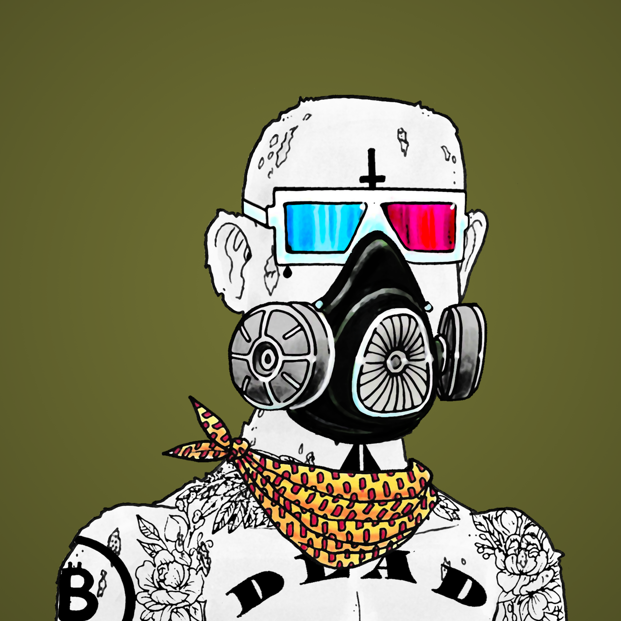 George Trosley - Jungle Freaks - Jungle Freak 6500 - NFT # 6500