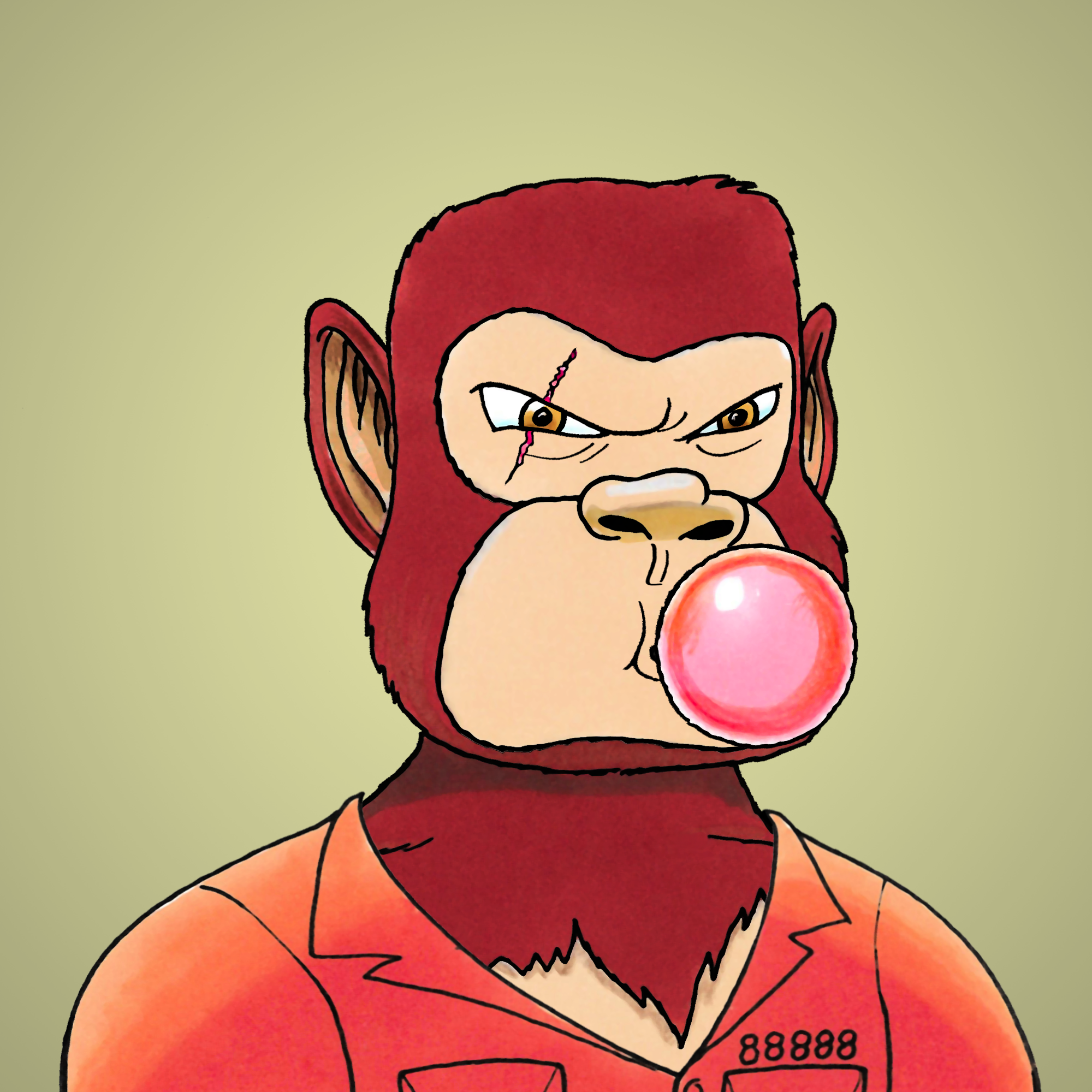 George Trosley - Jungle Freaks - Jungle Freak 6558 - NFT # 6558