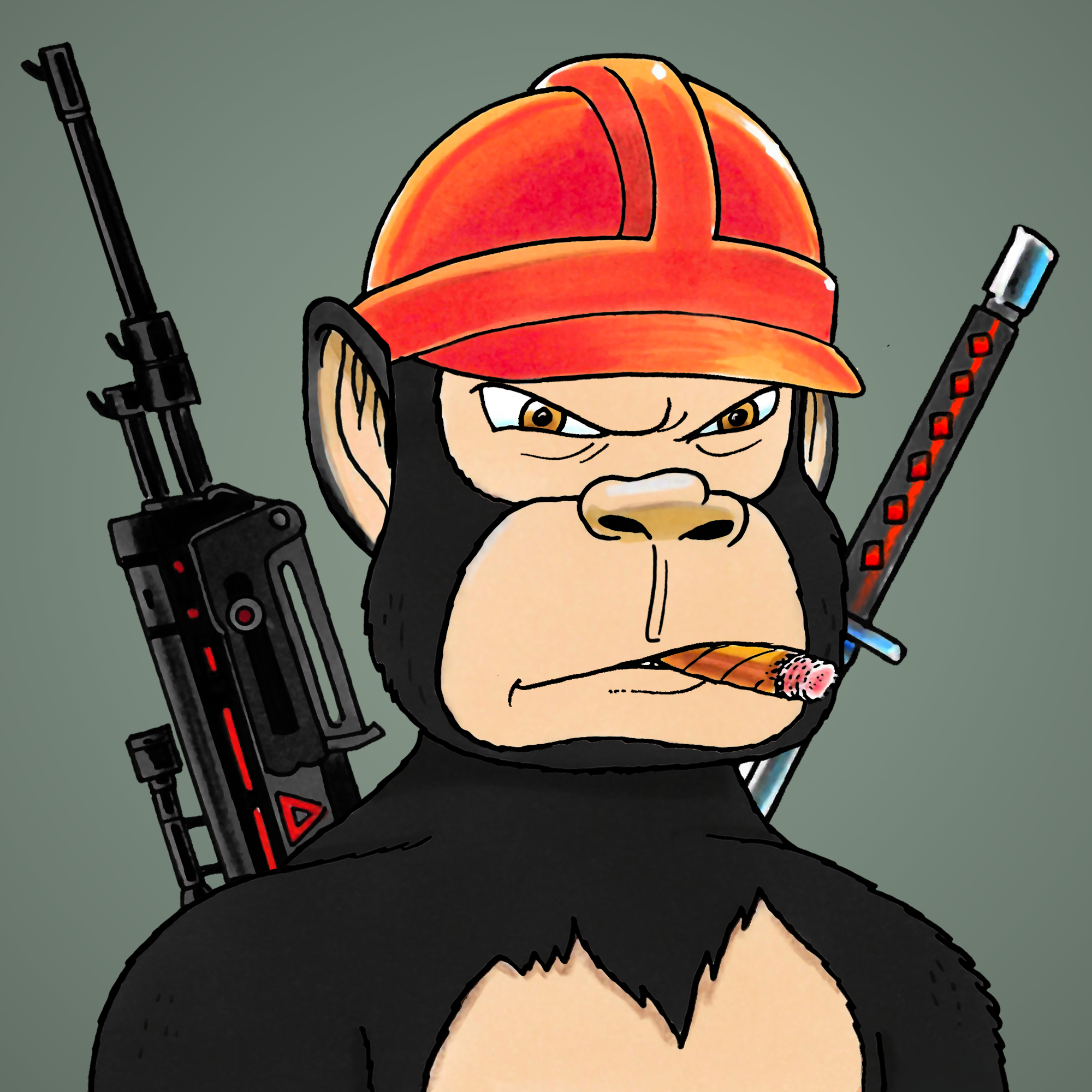 George Trosley - Jungle Freaks - Jungle Freak 6571 - NFT # 6571