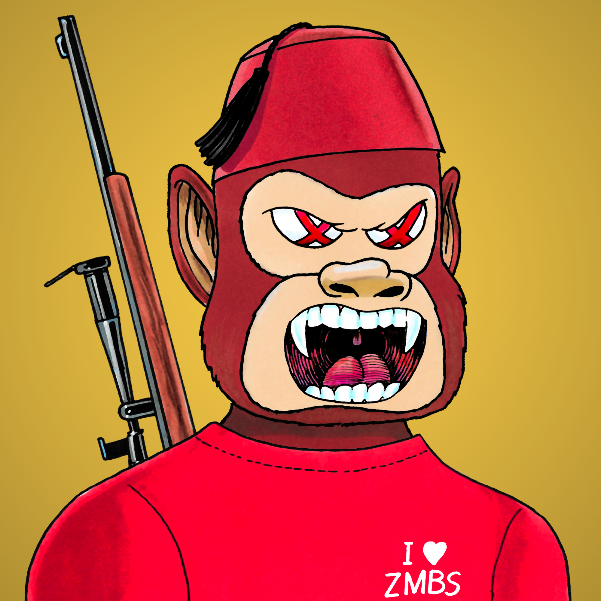 George Trosley - Jungle Freaks - Jungle Freak 6585 - NFT # 6585