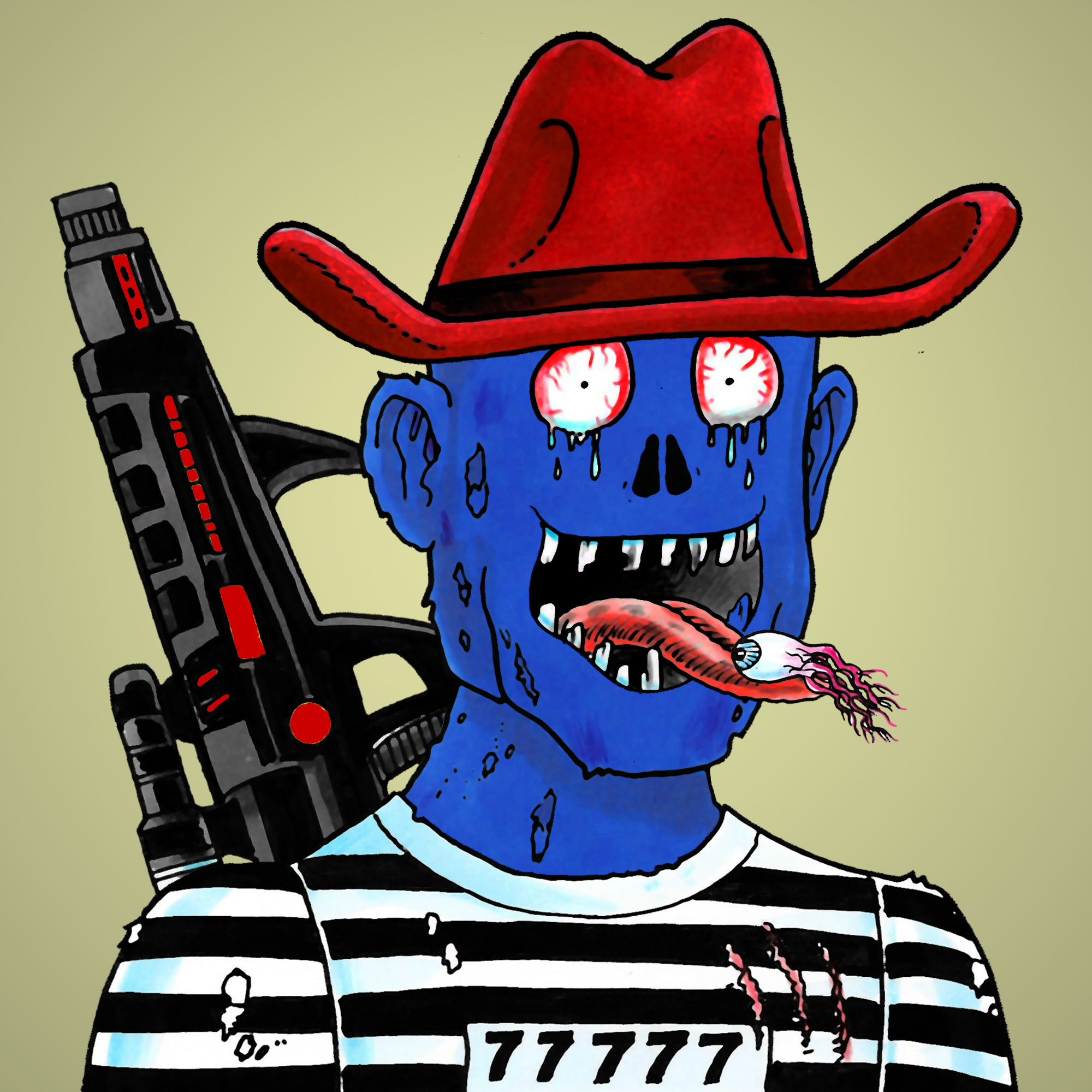 George Trosley - Jungle Freaks - Jungle Freak 6599 - NFT # 6599