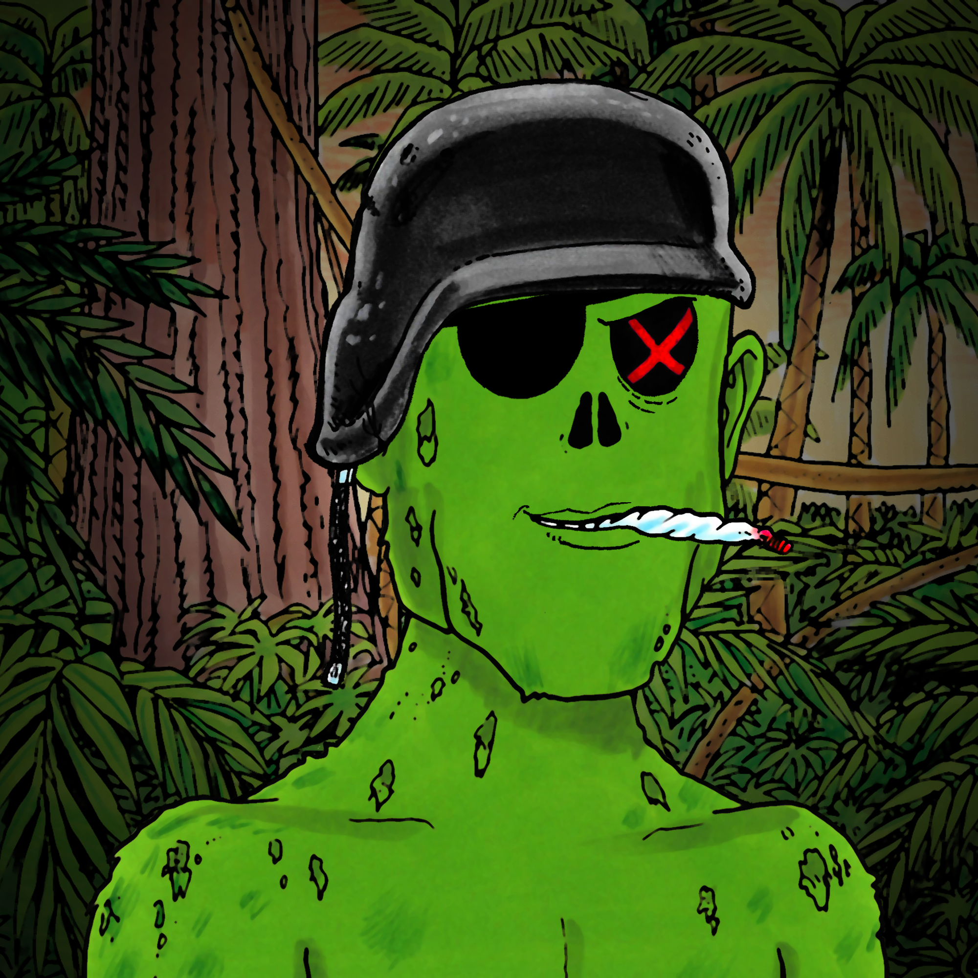 George Trosley - Jungle Freaks - Jungle Freak 6602 - NFT # 6602