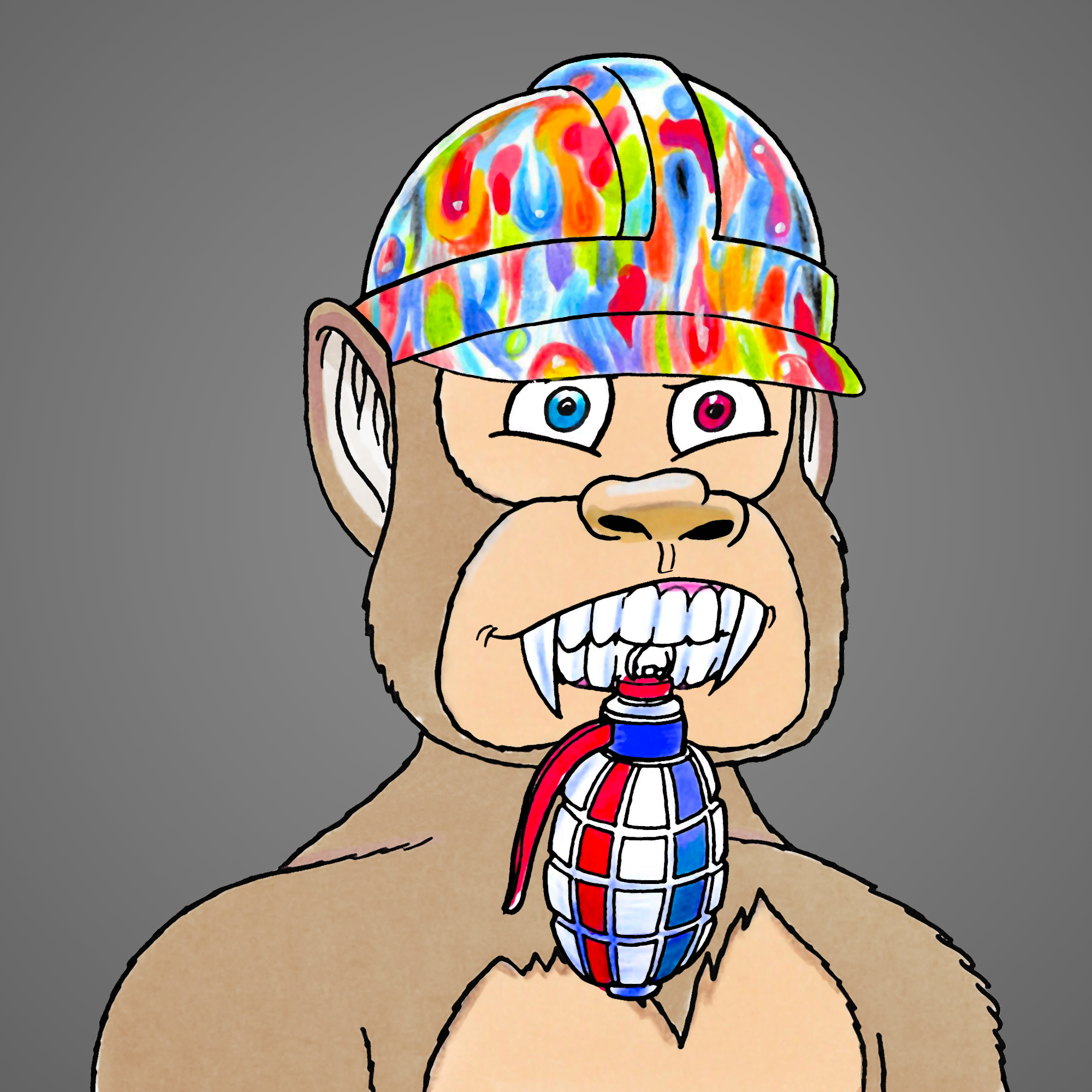 George Trosley - Jungle Freaks - Jungle Freak 6606 - NFT # 6606