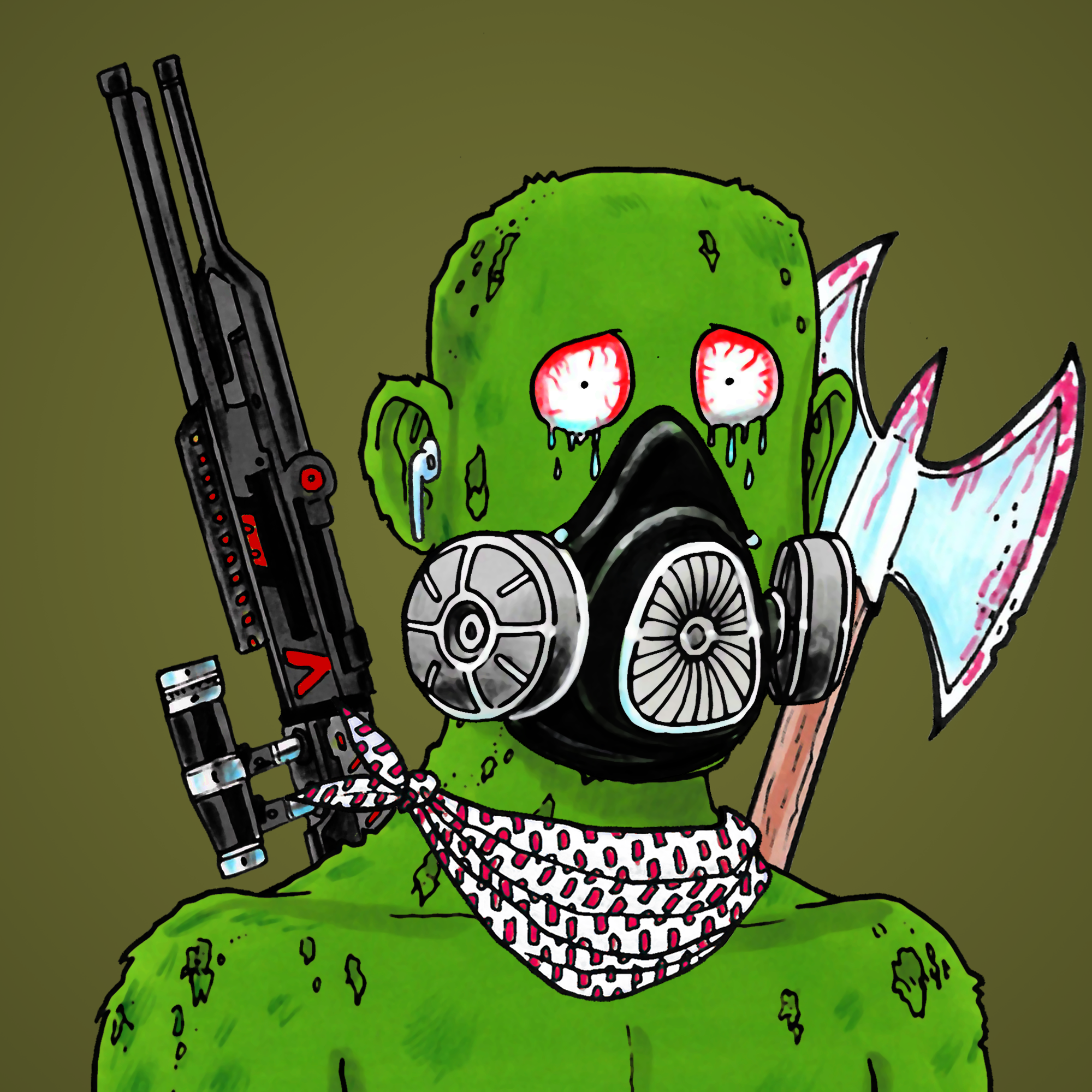 George Trosley - Jungle Freaks - Jungle Freak 6610 - NFT # 6610