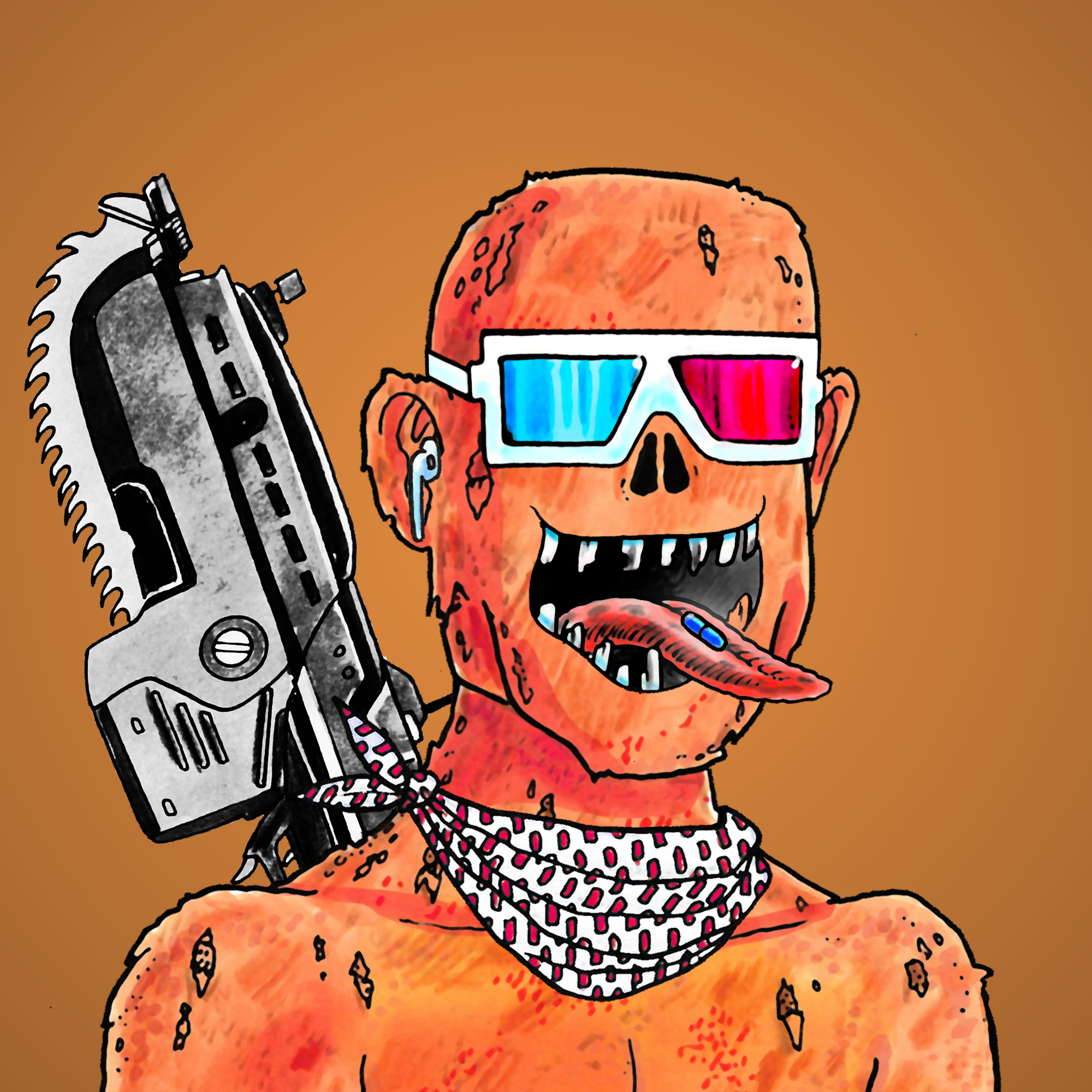 George Trosley - Jungle Freaks - Jungle Freak 6615 - NFT # 6615